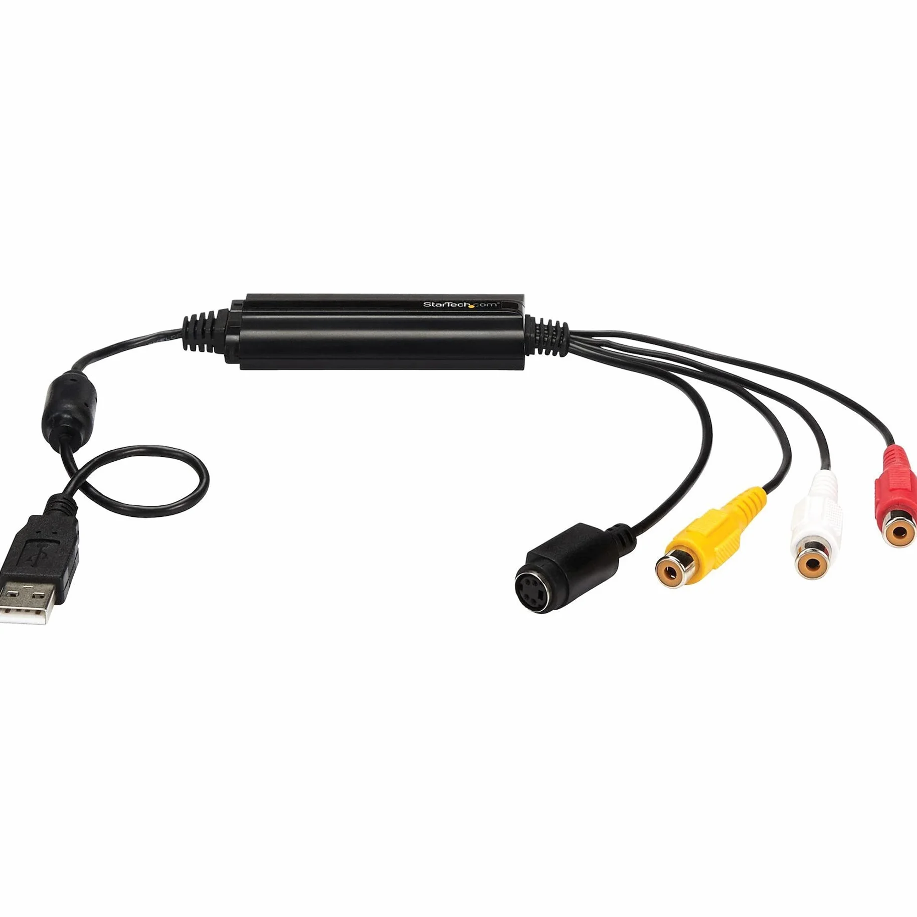 StarTech.com Kabel USB do przechwytywania wideo S-Video/Composite na USB 2.0 SD, konwerter analogowo-cyfrowy (SVID2USB232)
