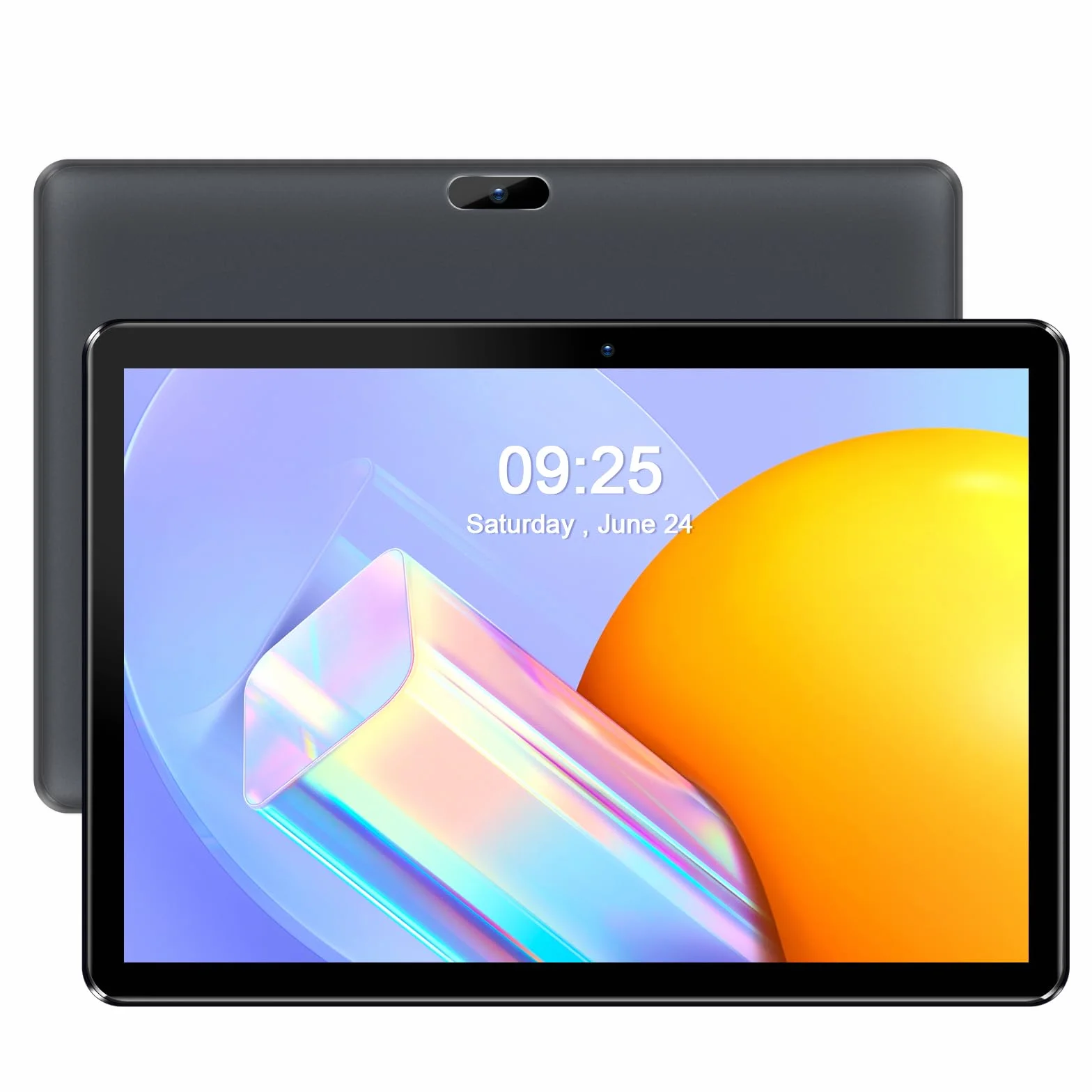 PRITOM Tablet 10 cali Android 13 Phone Tablet 3G, SIM, 64 GB Quad Core, (TF 512 GB), bateria 5000 mAh, kamera tylna 8 MP, obsługa połączeń 3G, WiFi, GPS, Bluetooth, USB typu C, czarny