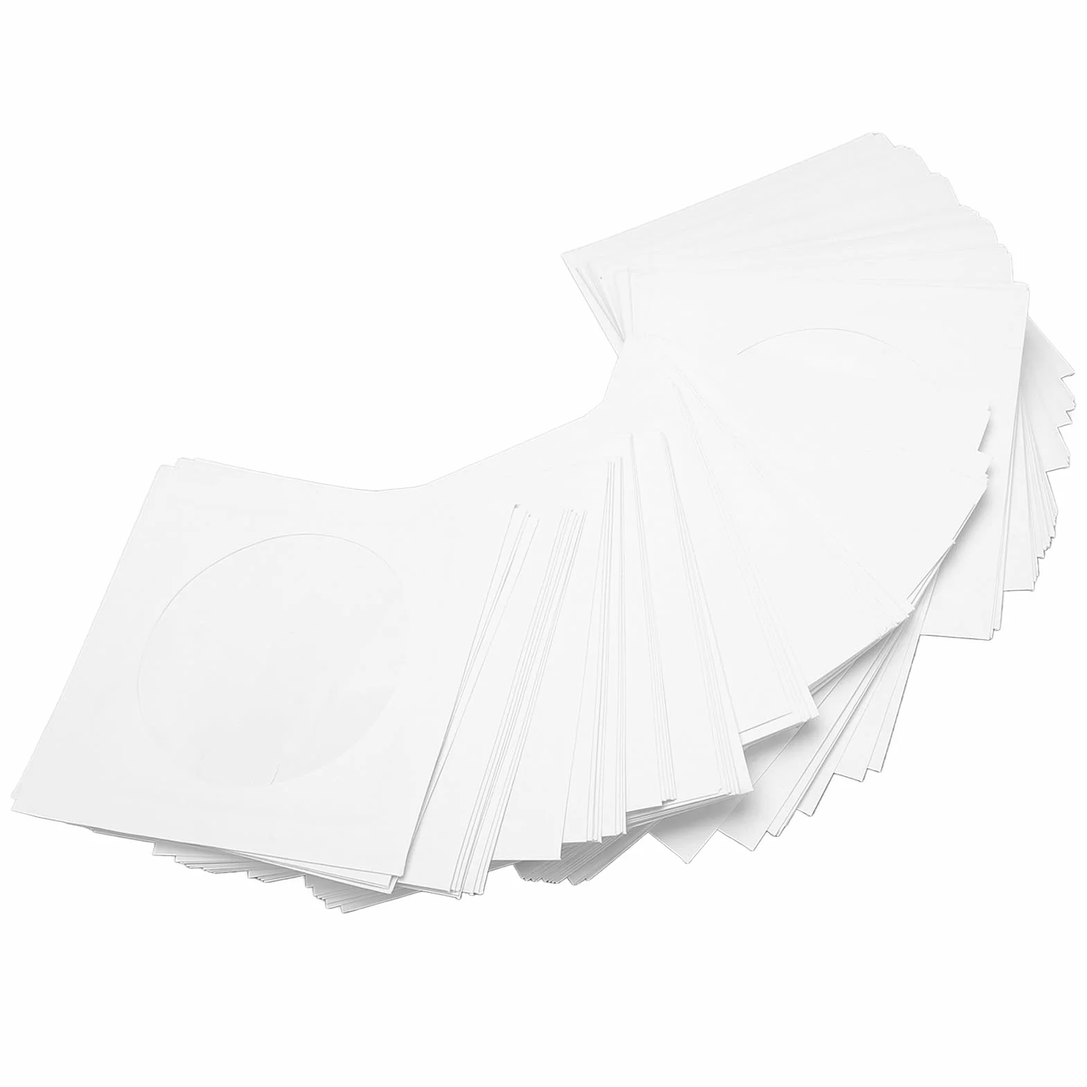 Koperty na Płyty CD DVD, Koszulki na Płyty CD DVD Koperty Miniaturowe Koszulki na Płyty z klapką Przezroczyste Okienko 100 Sztuk Kopert Wielokrotnego Użytku Grube, Pyłoszczelne