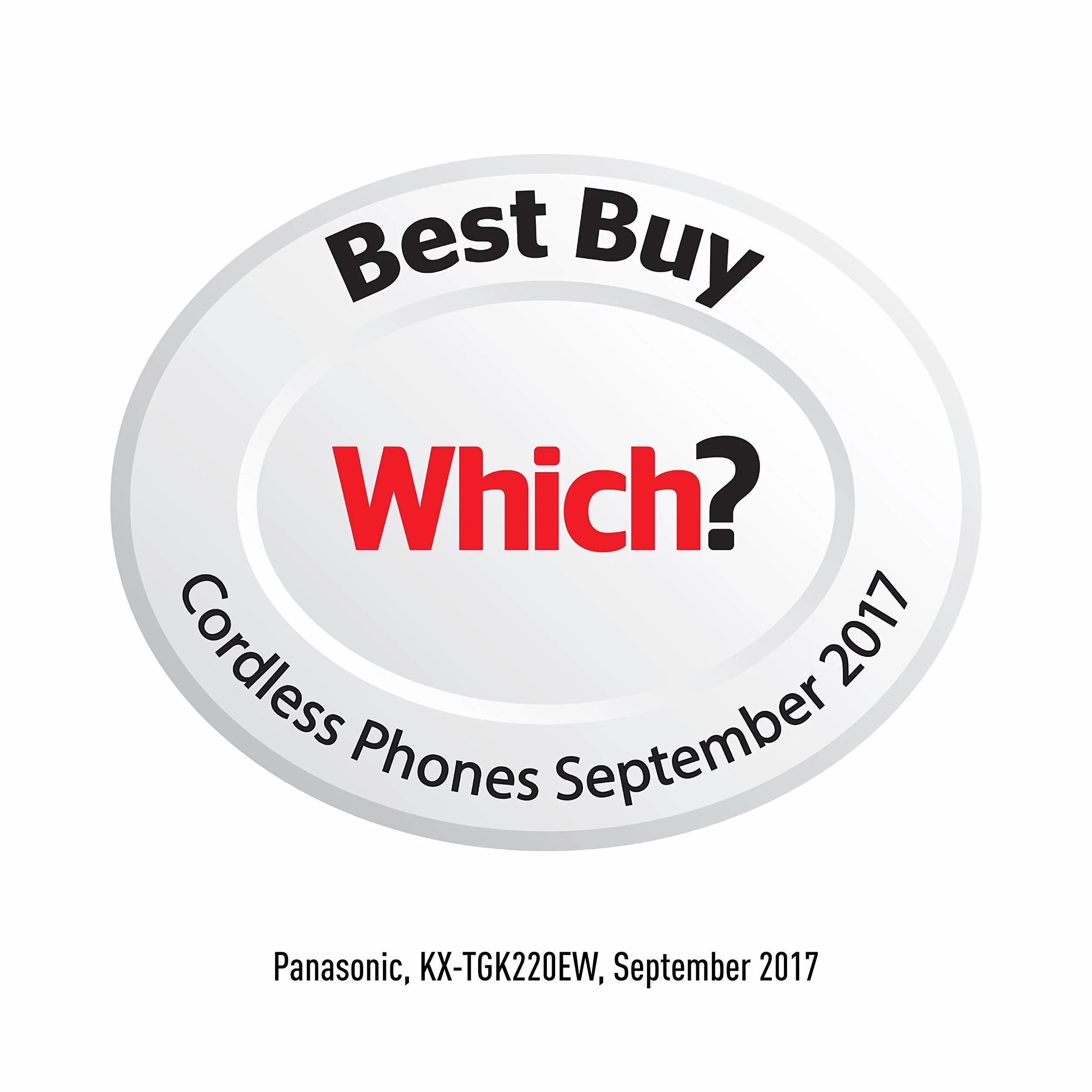 Panasonic KX-TGK220GW Bezprzewodowy Telefon Stacjonarny z Automatyczną Sekretarką, Biały