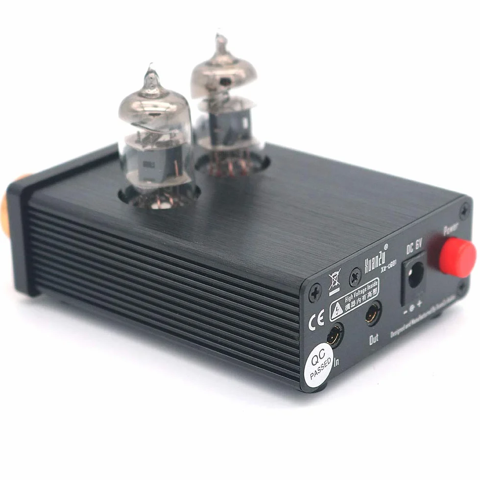 DollaTek 6J1 Mini przedwzmacniacz lampowy próżniowy Audio Hi-Fi przedwzmacniacz stereo kontrola wysokich basów