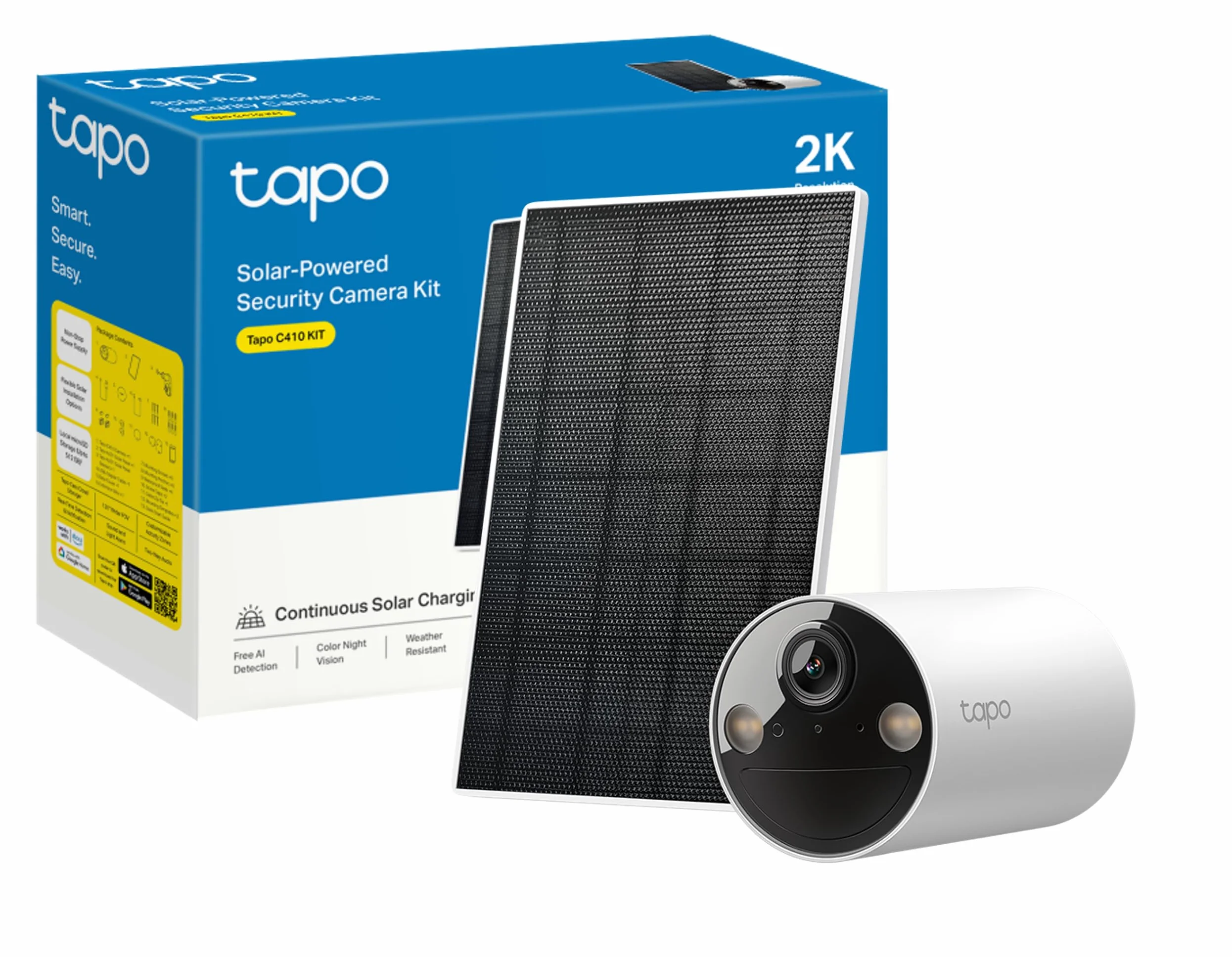 TP-Link Tapo C410 KIT Zestaw kamery 2K QHD na baterie z stacją H200