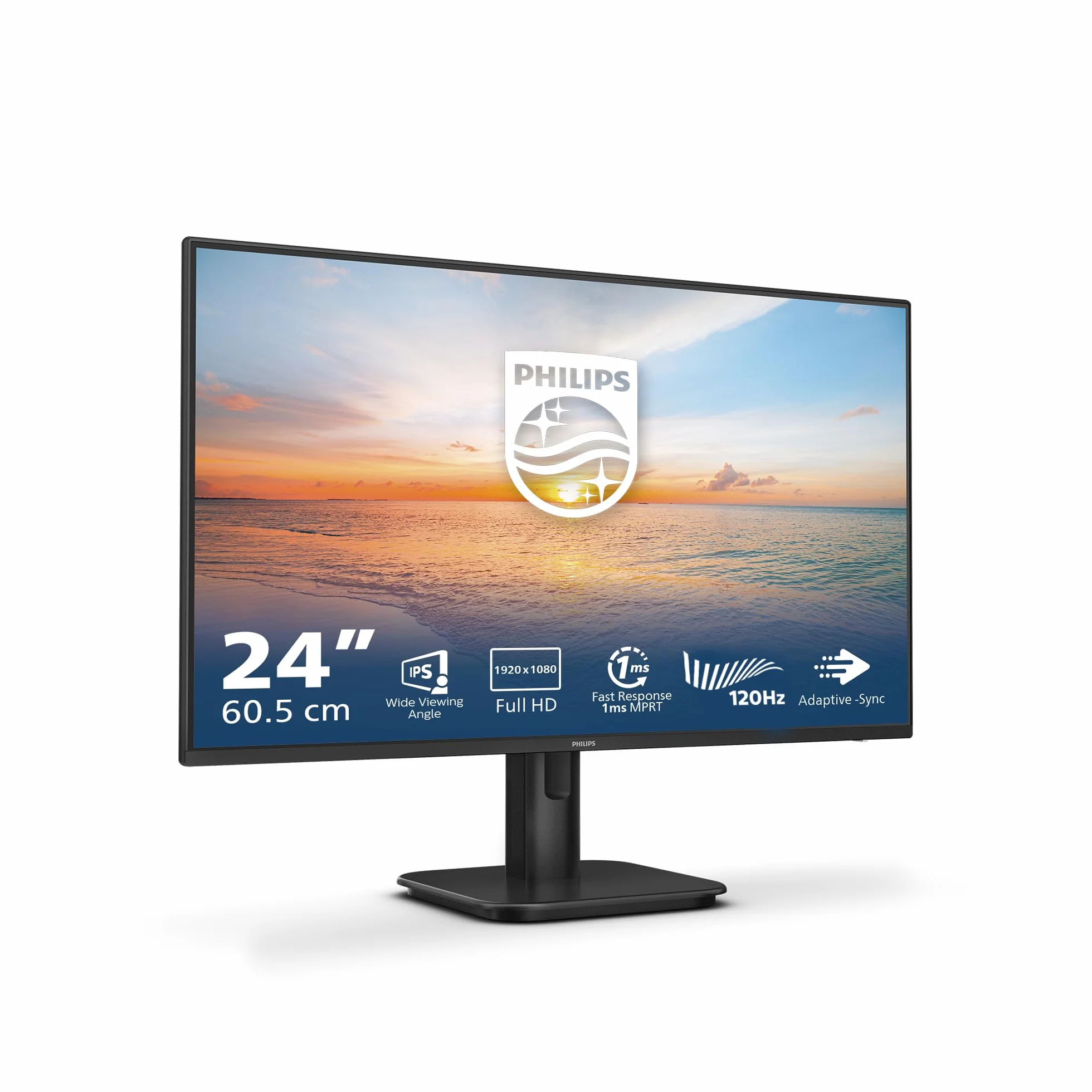 Philips 24E1N1100A 24" Full HD Wbudowany monitor - Głośniki (1920 x 1080, 100 Hz, VGA, HDMI 1.4) Czarny