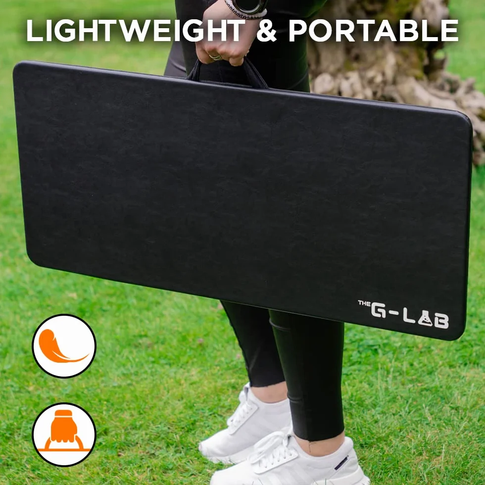 THE G-LAB K-Board Cadmium półka na laptopa z poduszką XXL, idealna do domowego biura/gier na łóżko lub sofę, stojak na laptopa 13"-19", bardzo duża, z uchwytem