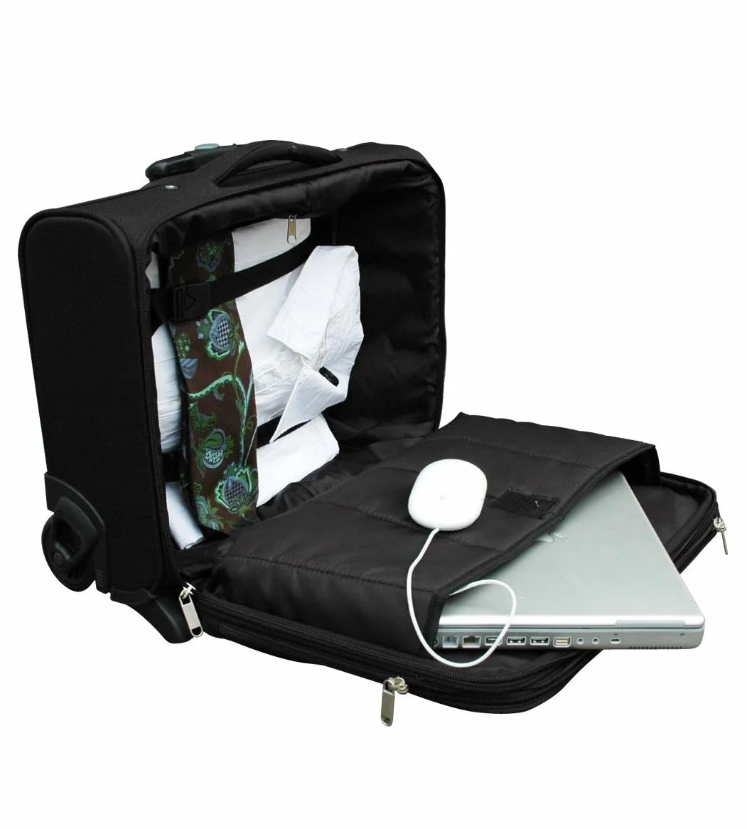 Torba na laptopa Trolley pozioma, 22 cm x 43 cm x 33 cm, czarna, czarny, 22cm x 43cm x 33cm, Poziome