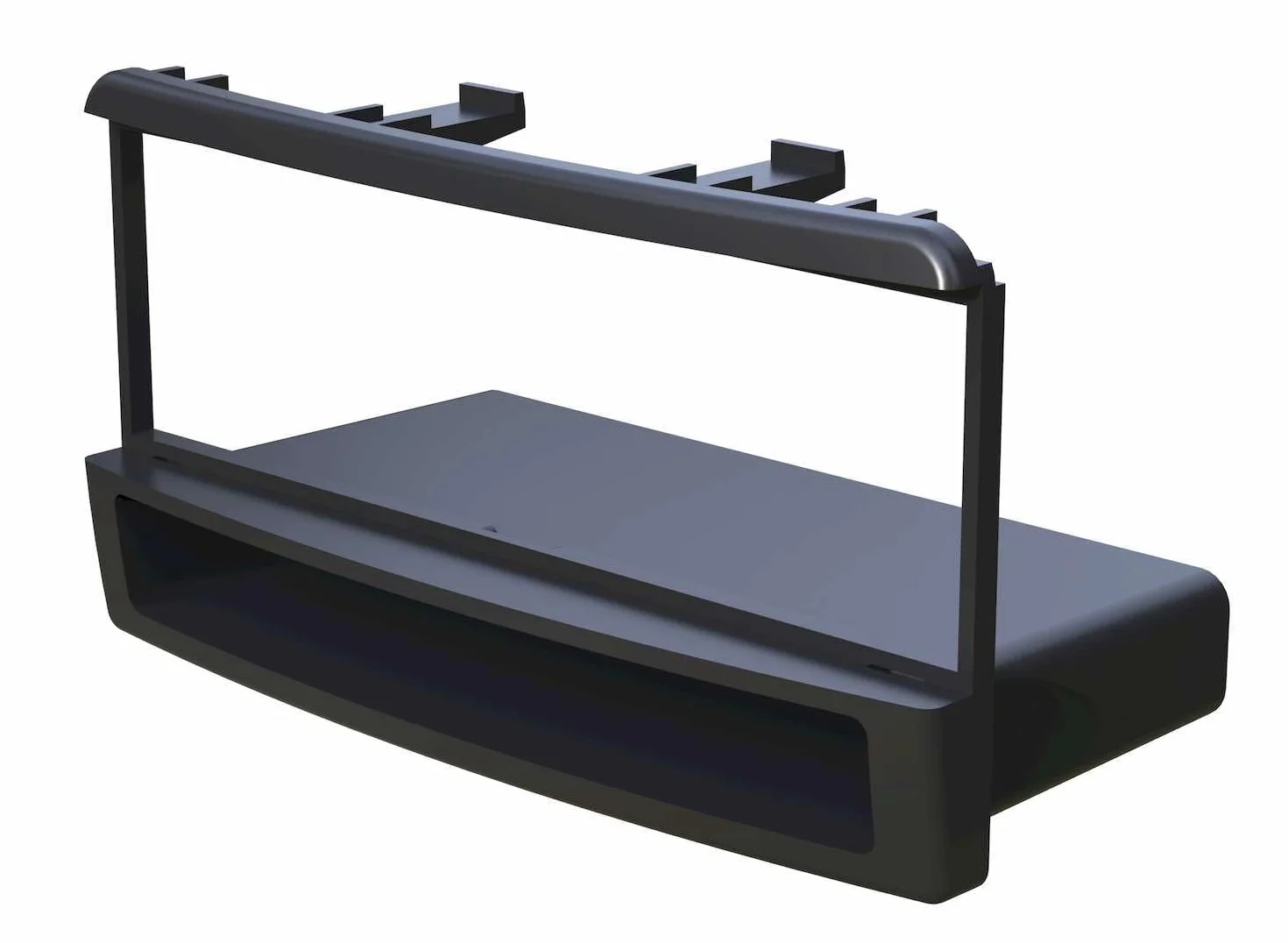 Audioproject A152 - zestaw zaślepek radiowych 1-DIN kompatybilny z Ford Focus Mondeo Galaxy Fiesta Cougar półka + adapter radiowy + uchwyt do anteny + uchwyt odblokowujący, osłona radia samochodowego czarna