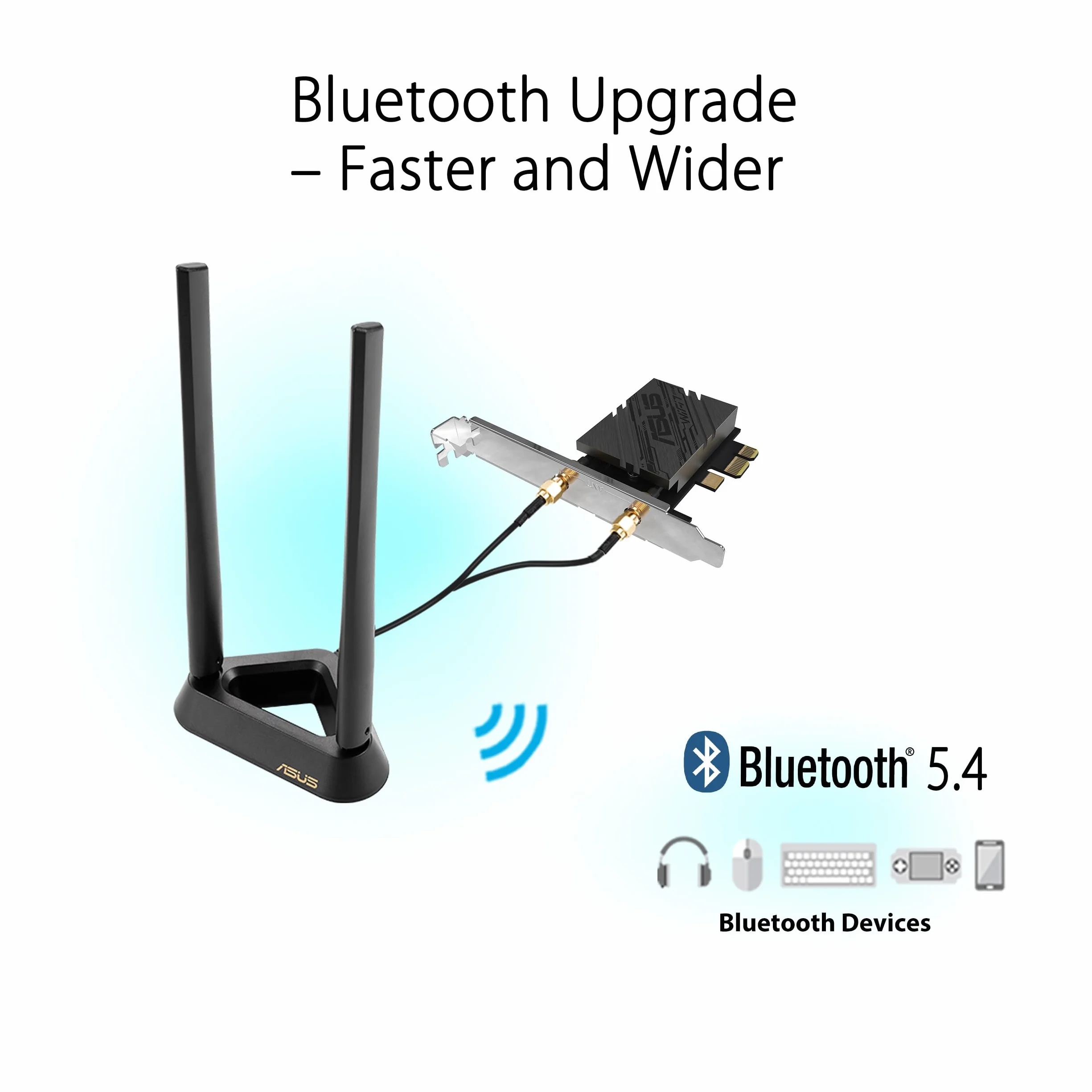 ASUS PCE-BE92BT WiFi 7 PCI-E adapter Bluetooth 5.4 6GHz 320 MHz WPA3