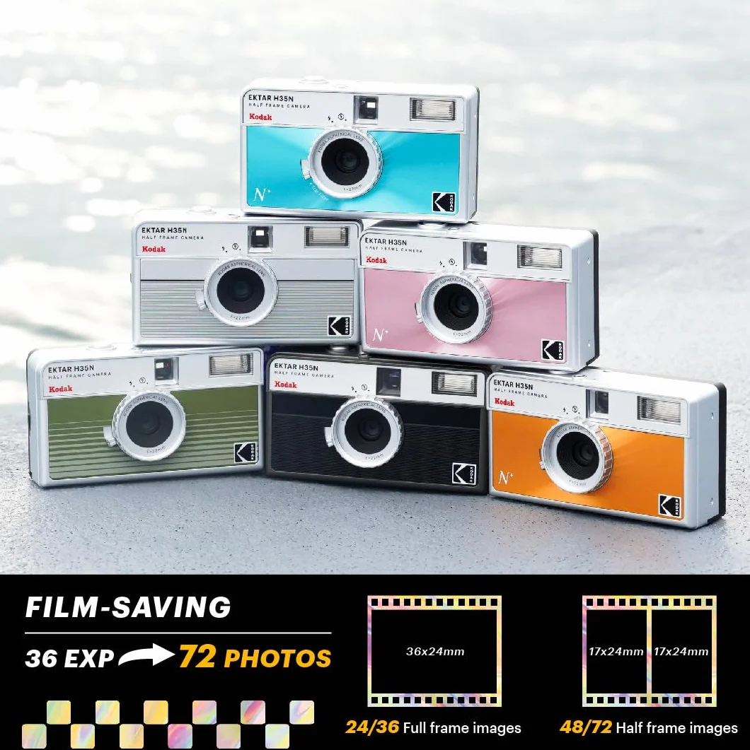 KODAK EKTAR H35N półramkowa kamera filmowa 35 mm wielokrotnego użytku wbudowany filtr gwiazdkowy