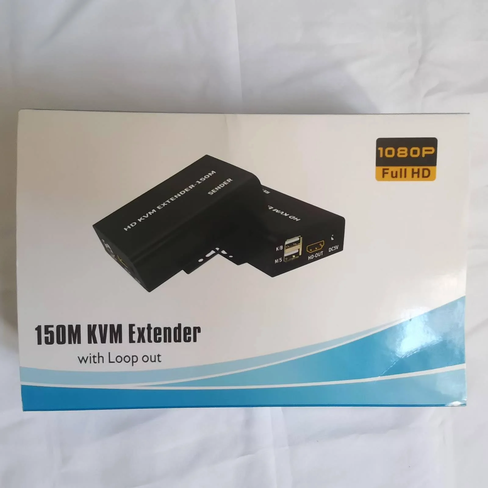 150M HDMI KVM Extender over Cat5e Cat6 1080P HDMI USB KVM 150M Przedłużacz transmisji z pętlą obsługa USB klawiatura rozszerzenie myszy