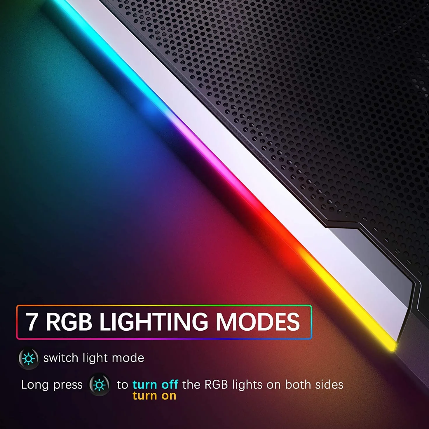 EWENT BAZA NOTEBOOK Z 6 regulowanymi i RGB WENTYLATORAMI