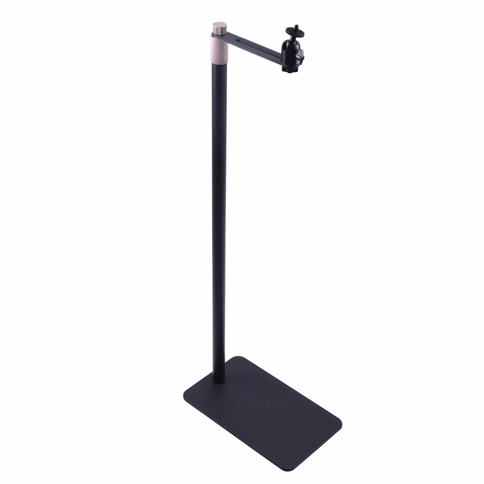 Stojak na Projektor 70-120 Cm, Regulowana Wysokość, Podłogowy z Podstawą ze Stali Węglowej, Odłączany do Projektora Gimbal z Kamerą Telefon