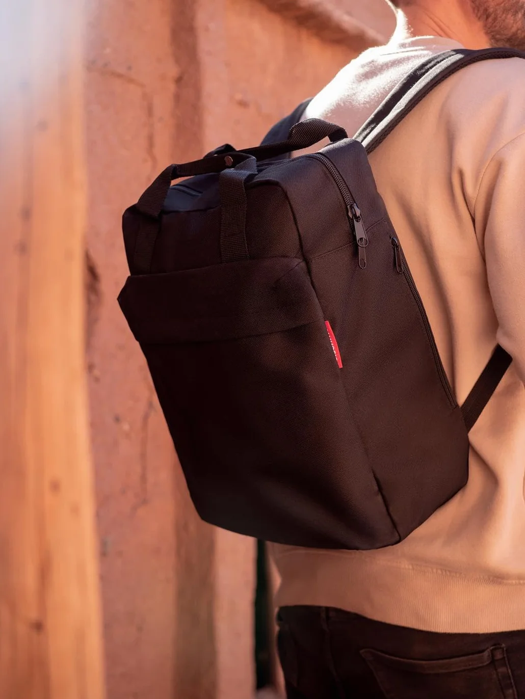 Reisenthel allday backpack M czarny wodoodporny plecak na bagaż podręczny