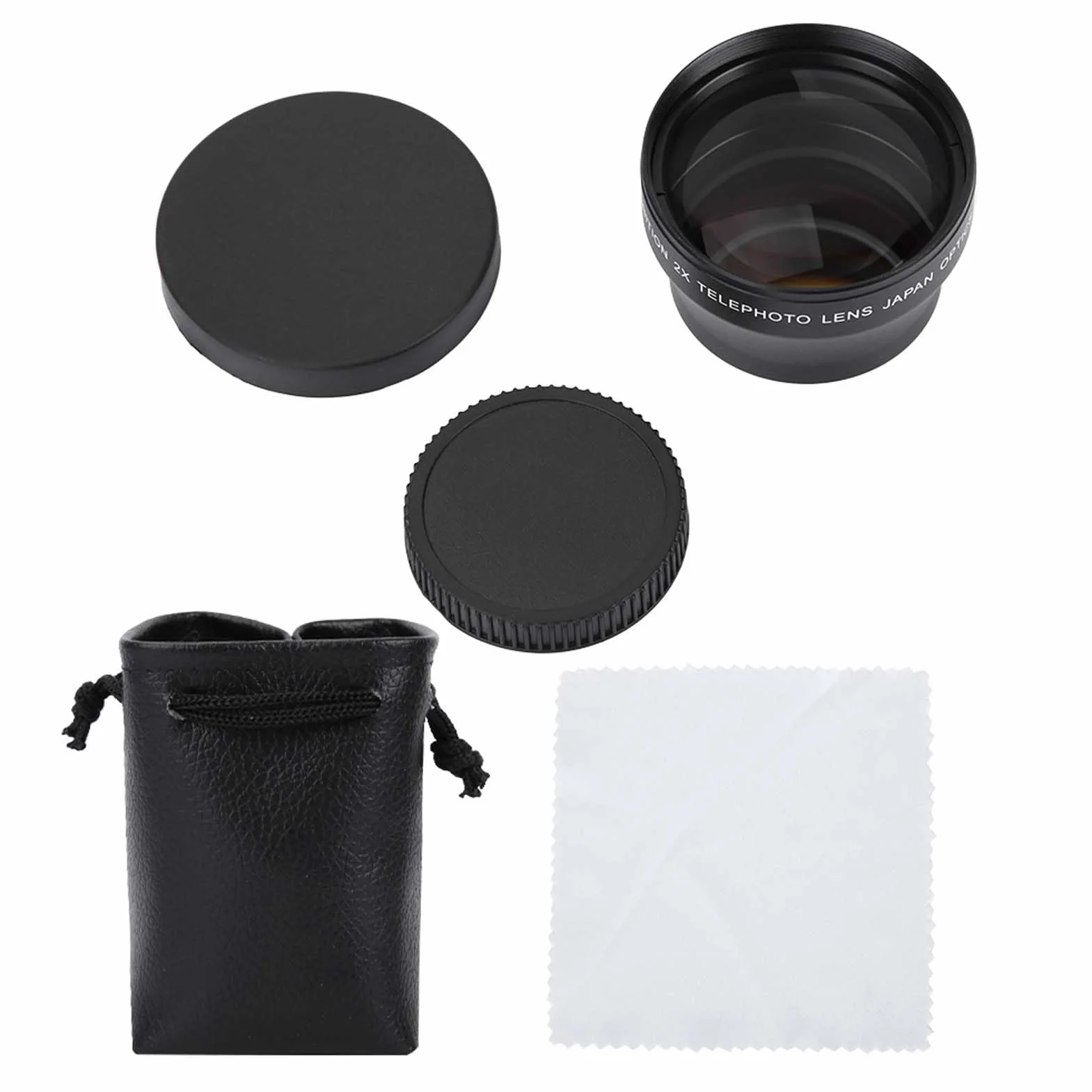 Haofy Profesjonalny Przetwornik Obiektywu 2X dla Aparatów 37 Mm, Soczewki ze Stopu Aluminium dla Entuzjastów Fotografii