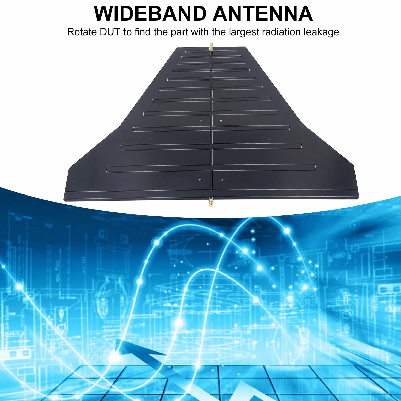 Antena Kierunkowa, Ulepszona Wersja Anteny Szerokopasmowej Poprawia wydajność Poszerza Pasmo Niskich i Wysokich Częstotliwości dla Analizatorów
