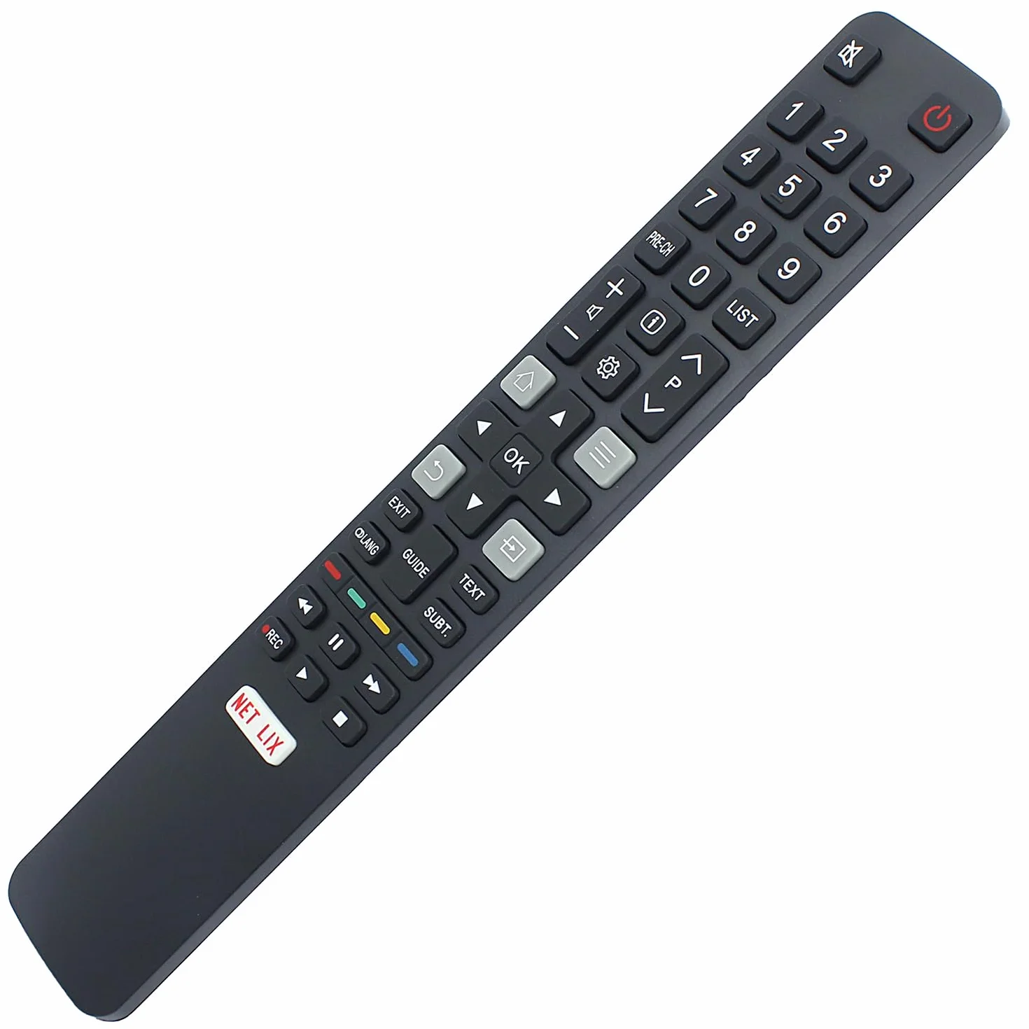 RC802N YAI2 zamiennik pilota do telewizora TCL 65P4USM 50E18US 55E18US 55S6000FS 49C2US 55C2US 65C2US 75C2US 75C2US 32S6000S 40S6000FS 43S6000FS 43S9S6000 0FS