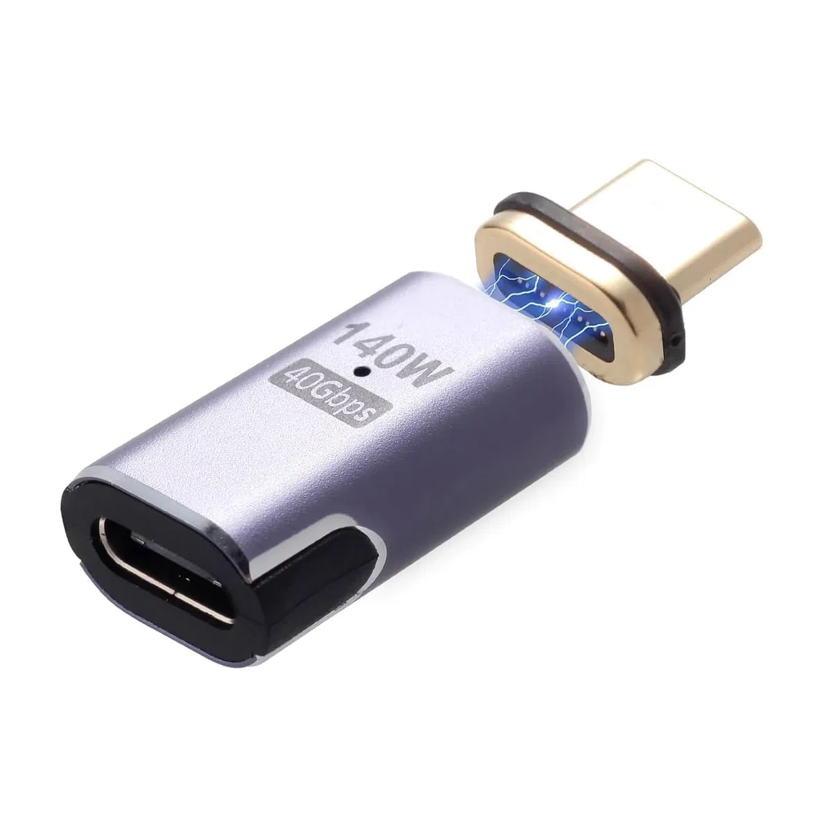 USB C Magnetyczny Adapter - 140 W Złącze Magnetyczne USB-C 40 Gb/s Transfer Danych Do Przełącznika Laptopa Tabletu Telefonu