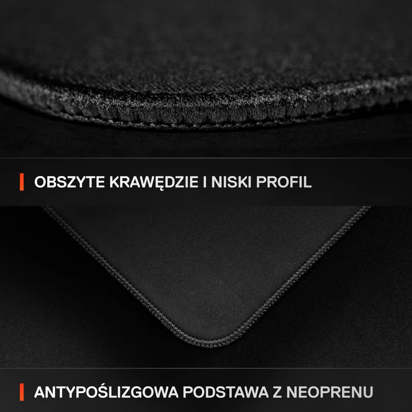 SteelSeries, podkładka QcK XL Performance Control - Dodatkowa gęstość dająca poślizg - Niskoprofilowe przeszycia krawędzi - Antypoślizgowa podstawa z neoprenu - Rozm. 900 x 400 mm - FPS,MOBA,RTS,MMO