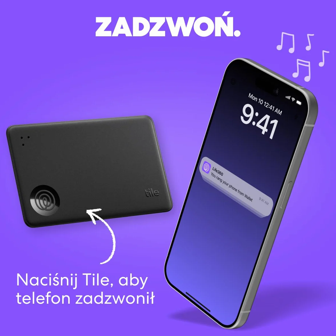 Tile by Life360 Starter Pack - lokalizatory Bluetooth ułatwiające znajdowanie kluczy, portfeli i innych rzeczy. Zgodność: iOS i Android. Znajdowanie telefonu. 2 szt. (czarny Mate/Slim)