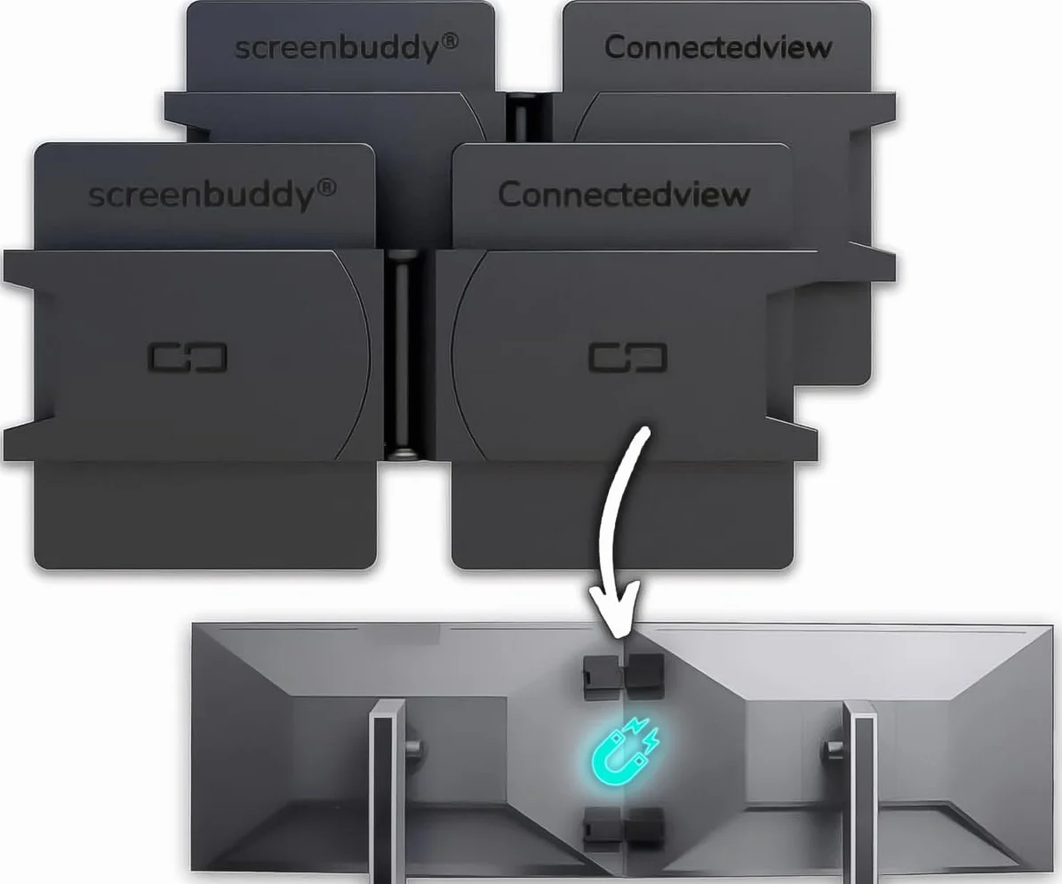 ConnectedView I Innowacyjne akcesoria PC I Magnetyczne połączenie monitora | Akcesoria do gier | Ergonomiczne akcesoria