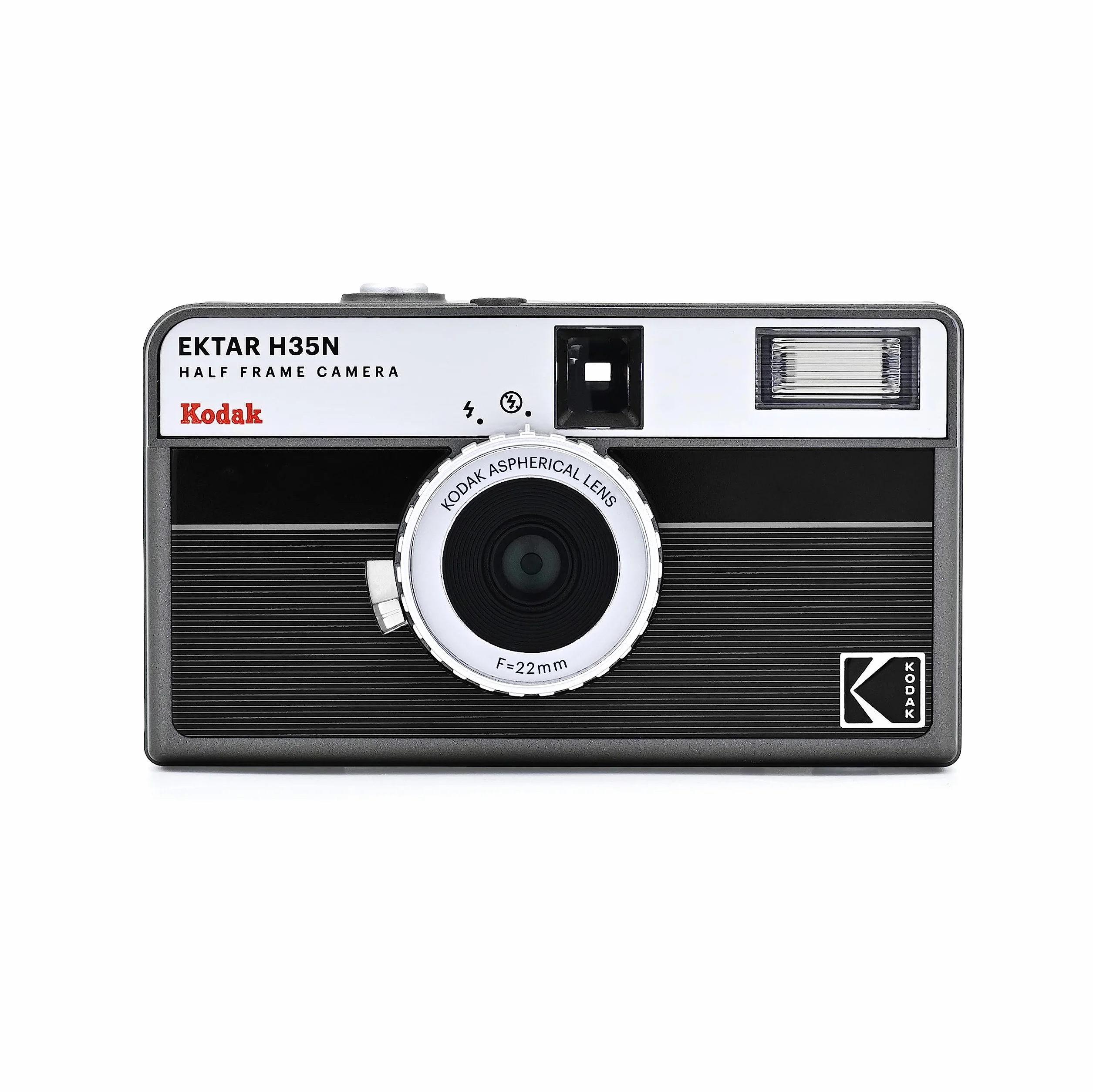 KODAK EKTAR H35N półramkowa kamera filmowa, 35 mm, wielokrotnego użytku, bez ostrości, funkcja żarówki, wbudowany filtr gwiazdkowy, powlekany ulepszony obiektyw (folia i bateria AAA nie są dołączone)