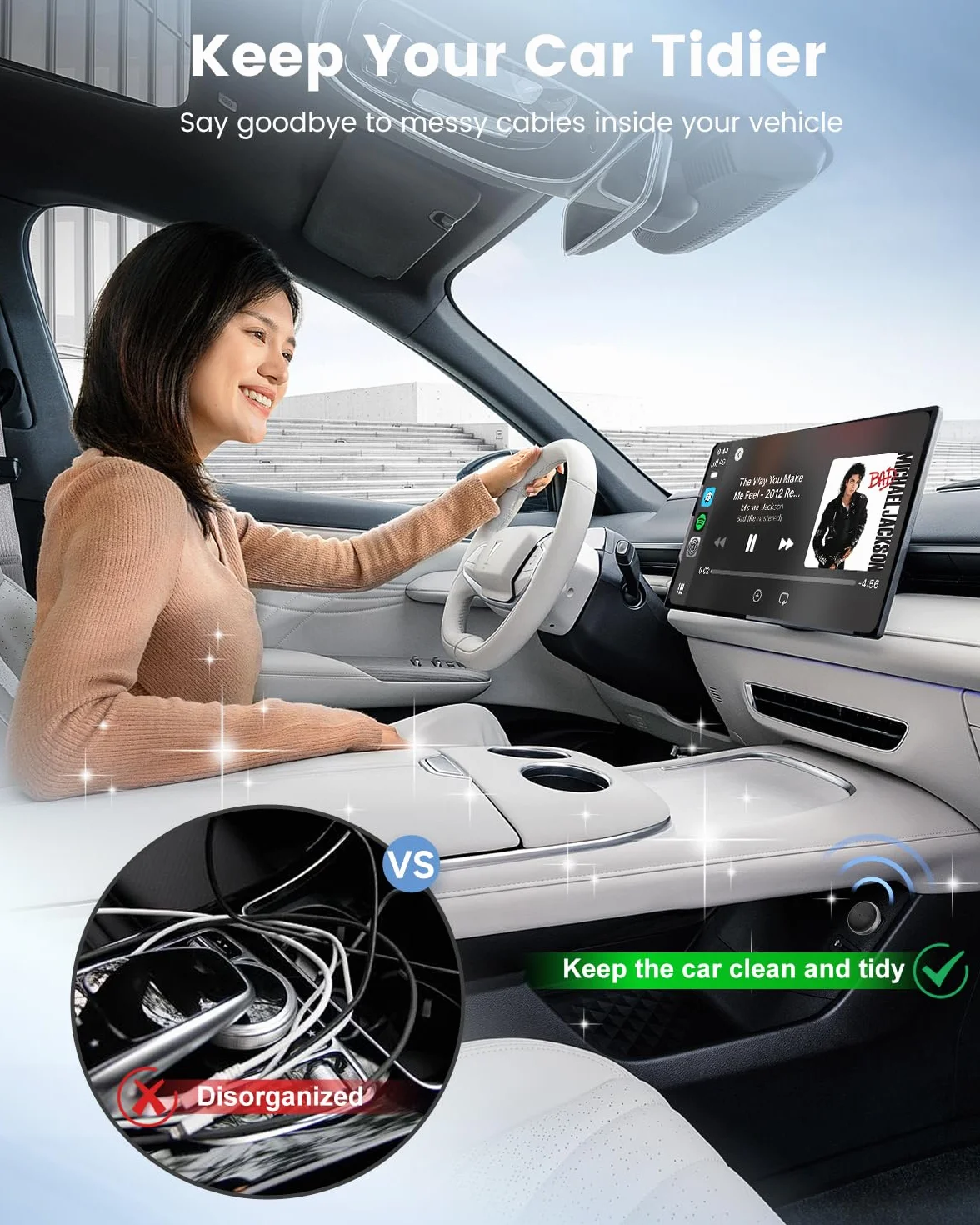 CarlinKit MINI Ultra3 Bezprzewodowy Adapter CarPlay Android Auto iOS 10+ Android 11.0+
