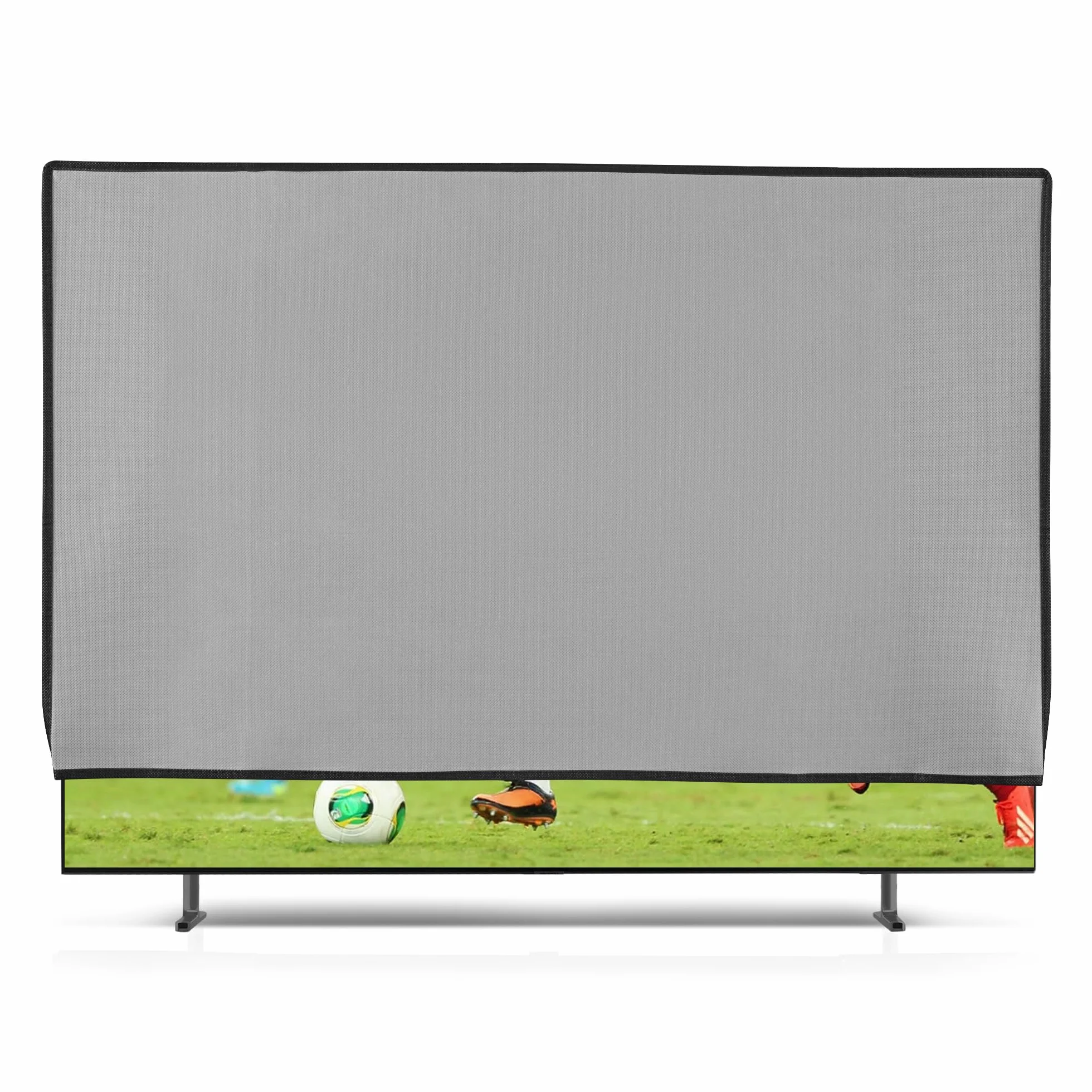 kwmobile Etui na telewizor 85" - osłona ekranu telewizora przeciwpyłowa - jasnoszara