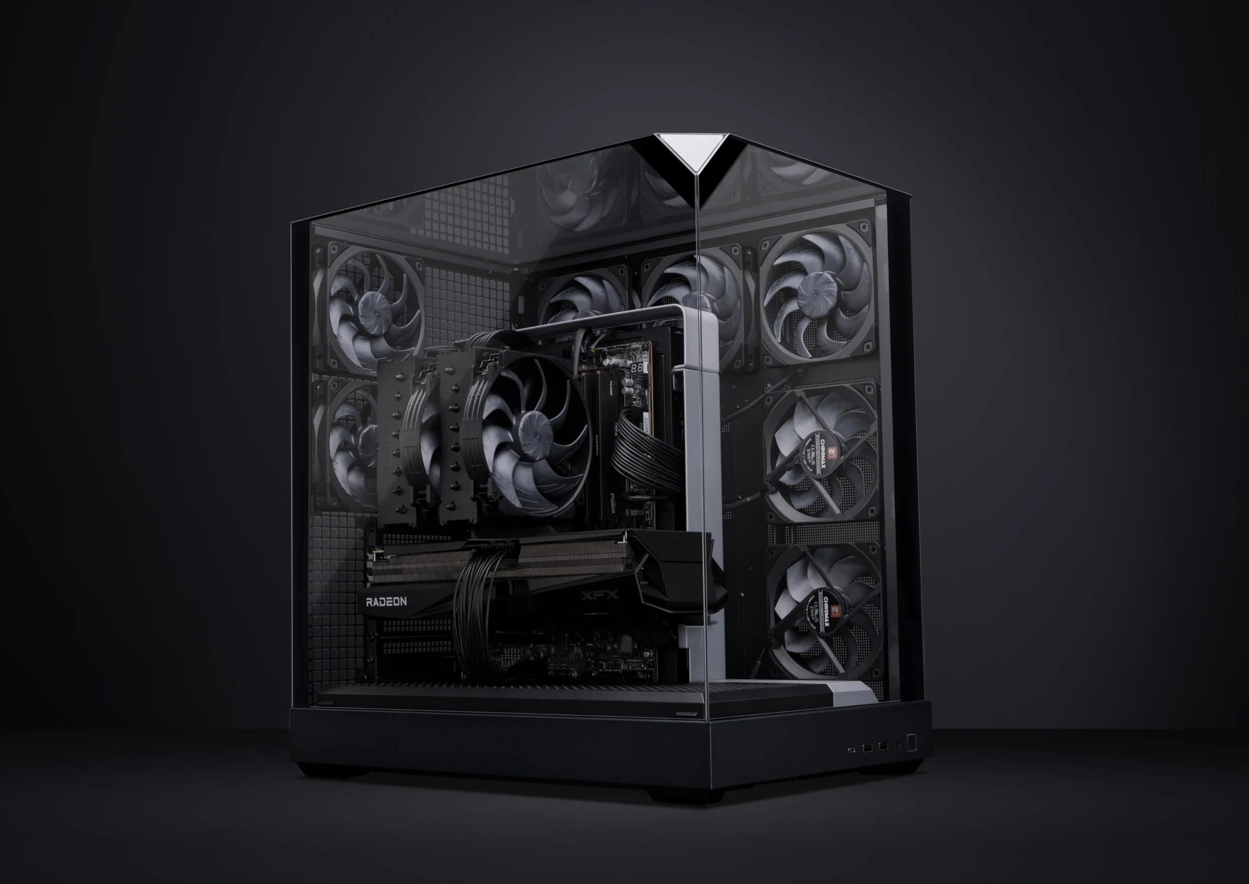 Noctua NF-A12x25 G2 PWM chromax.black, 120-Milimetrowy Cichy Wentylator Komputerowy Klasy Premium, 4-Pinowy (Czarny)