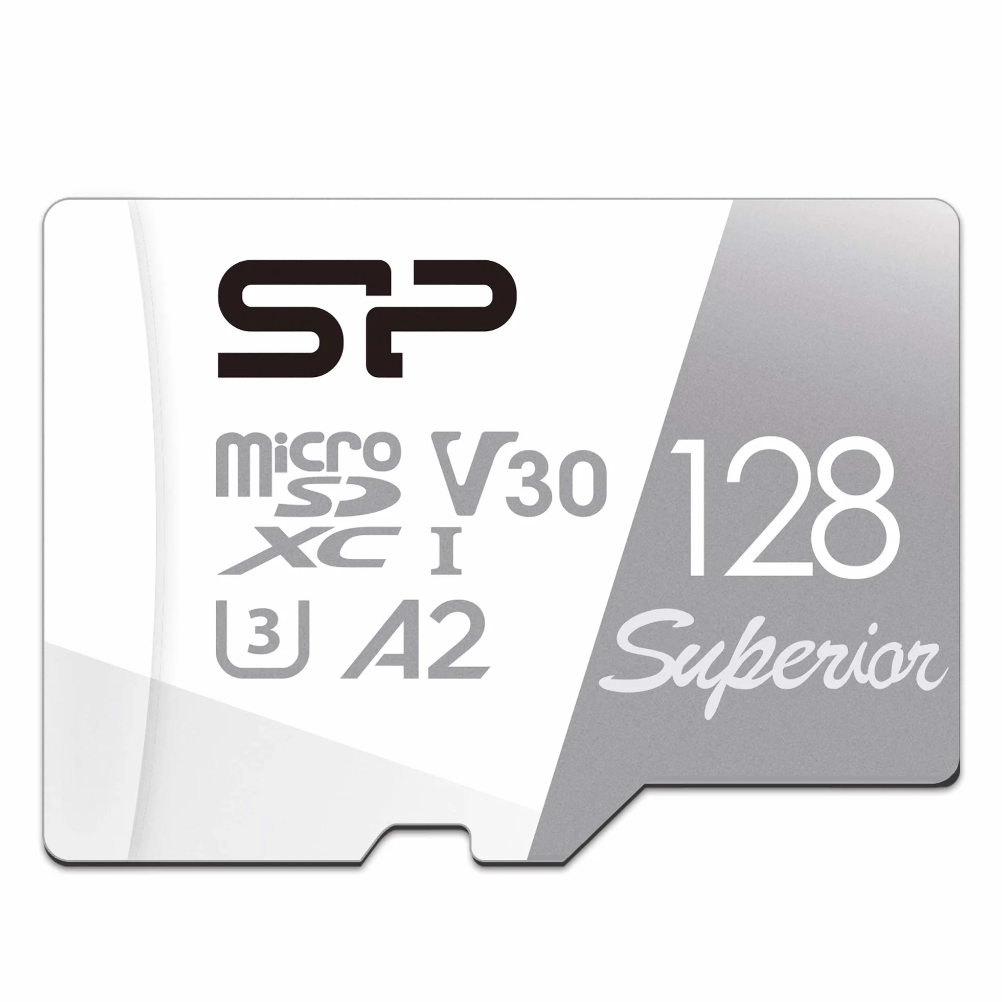 Silicon Power 128 GB Superior Micro SDXC UHS-I (U3), V30 4K A2, szybka karta microSD z adapterem