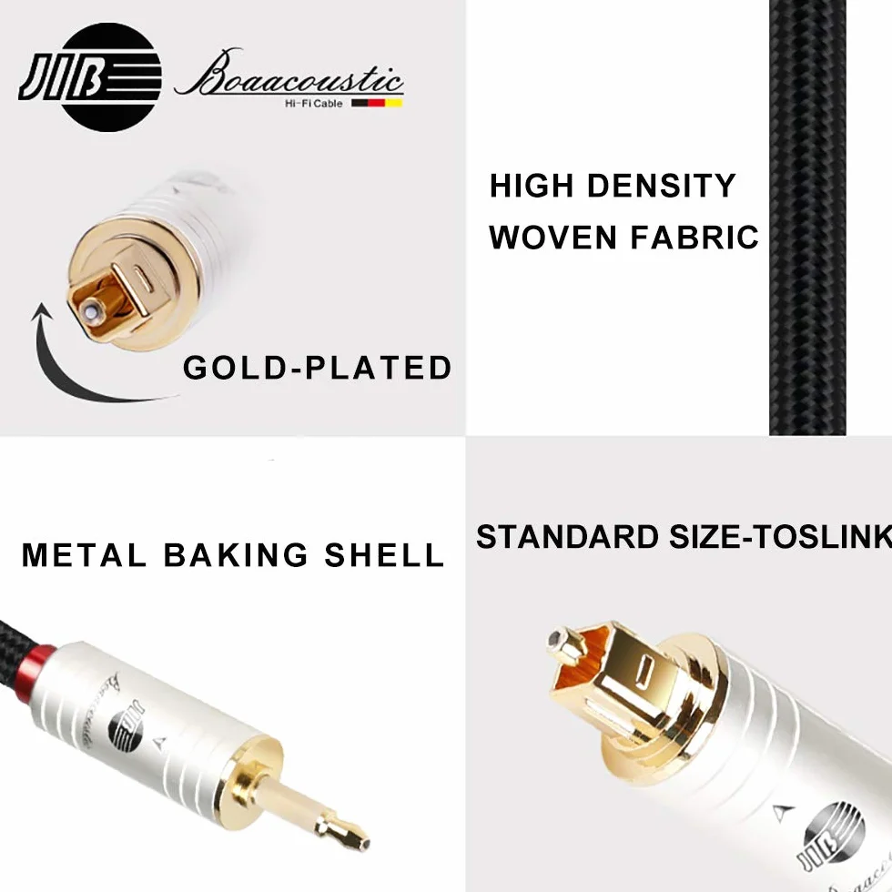 BOAACOUSTIC JIB Mini Toslink do Toslink Optical Digital kabel audio 1 m