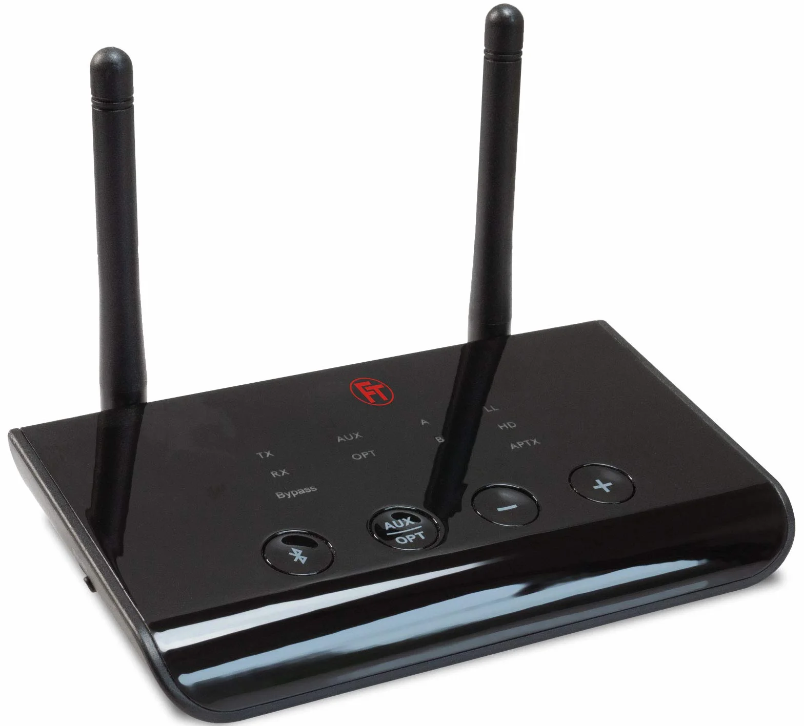 FeinTech ABT00102 Bluetooth 5.0 nadajnik audio odbiornik aptX HD Low Latency Toslink SPDIF Bypass konwerter, czarny