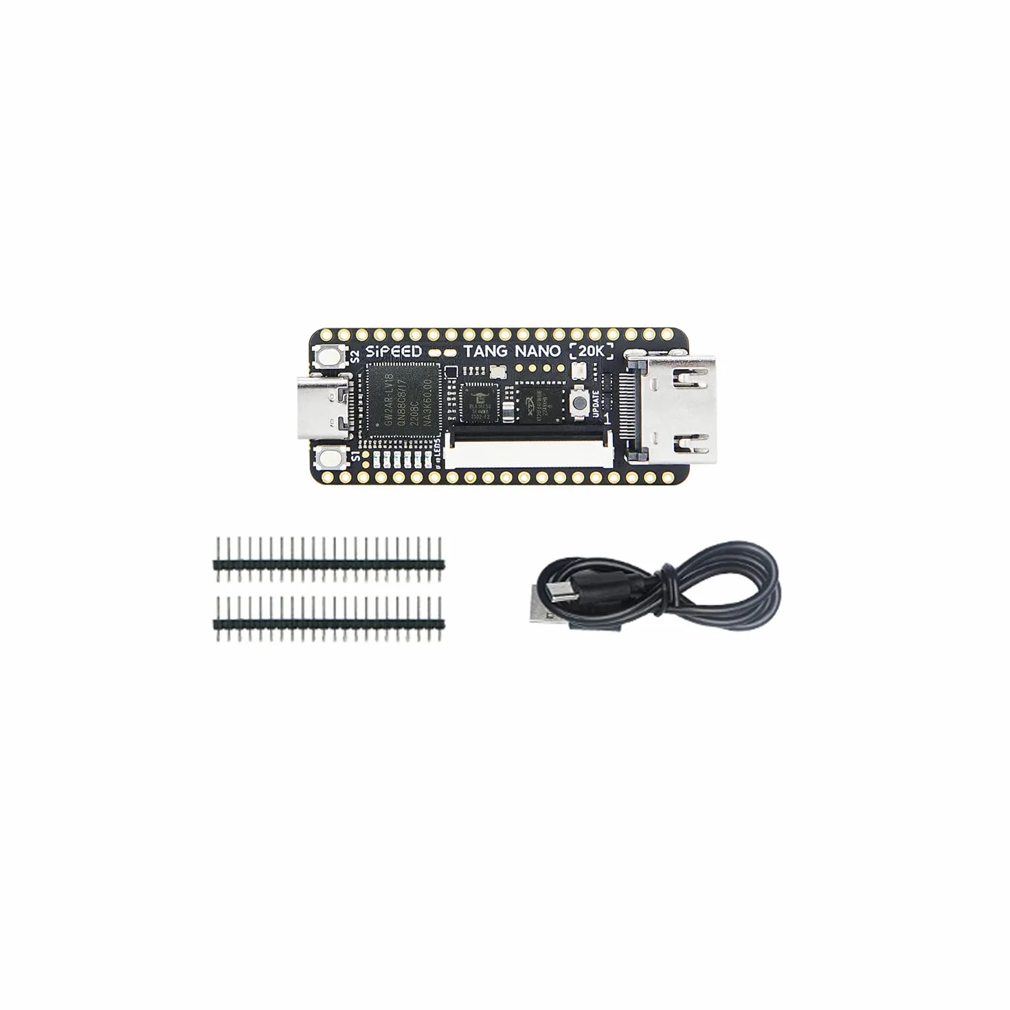 Sipeed Tang Nano 20K GW2AR-18 QN88 FPGA tablica rozwojowa z 64 Mbits SDRAM 828K blok SRAM Linux RISCV komputer jednopłytkowy do konsoli do gier retro obsługuje port microSD RGB LCD JTAG
