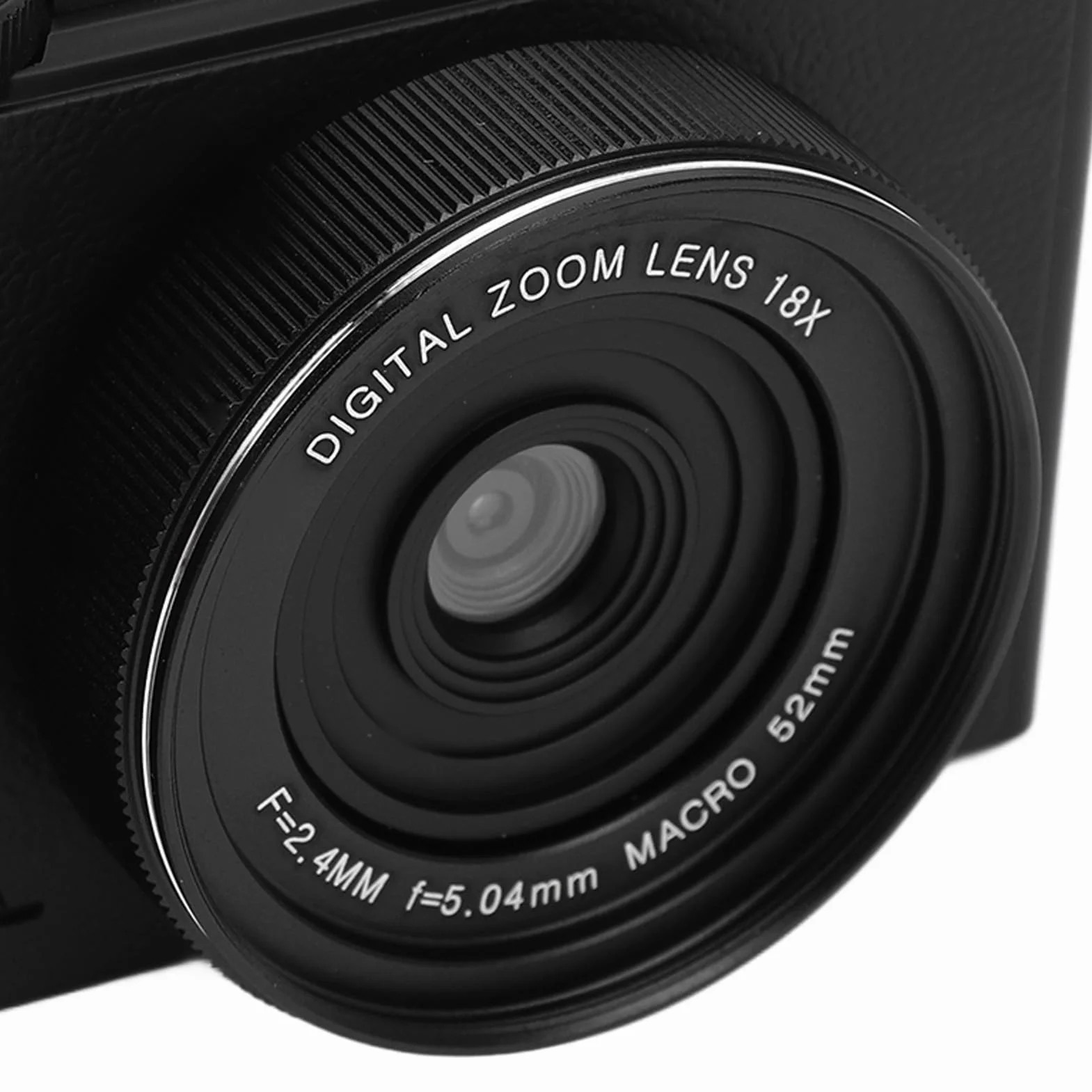 64MP Aparat Cyfrowy, Rejestrator Wideo 4K z 18x Zoom, Ekran Flip 3 '', dla Początkujących, Nastolatków, Dzieci, Studentów, YouTube, Transmisji na żywo, Połączenie USB (BLACK)