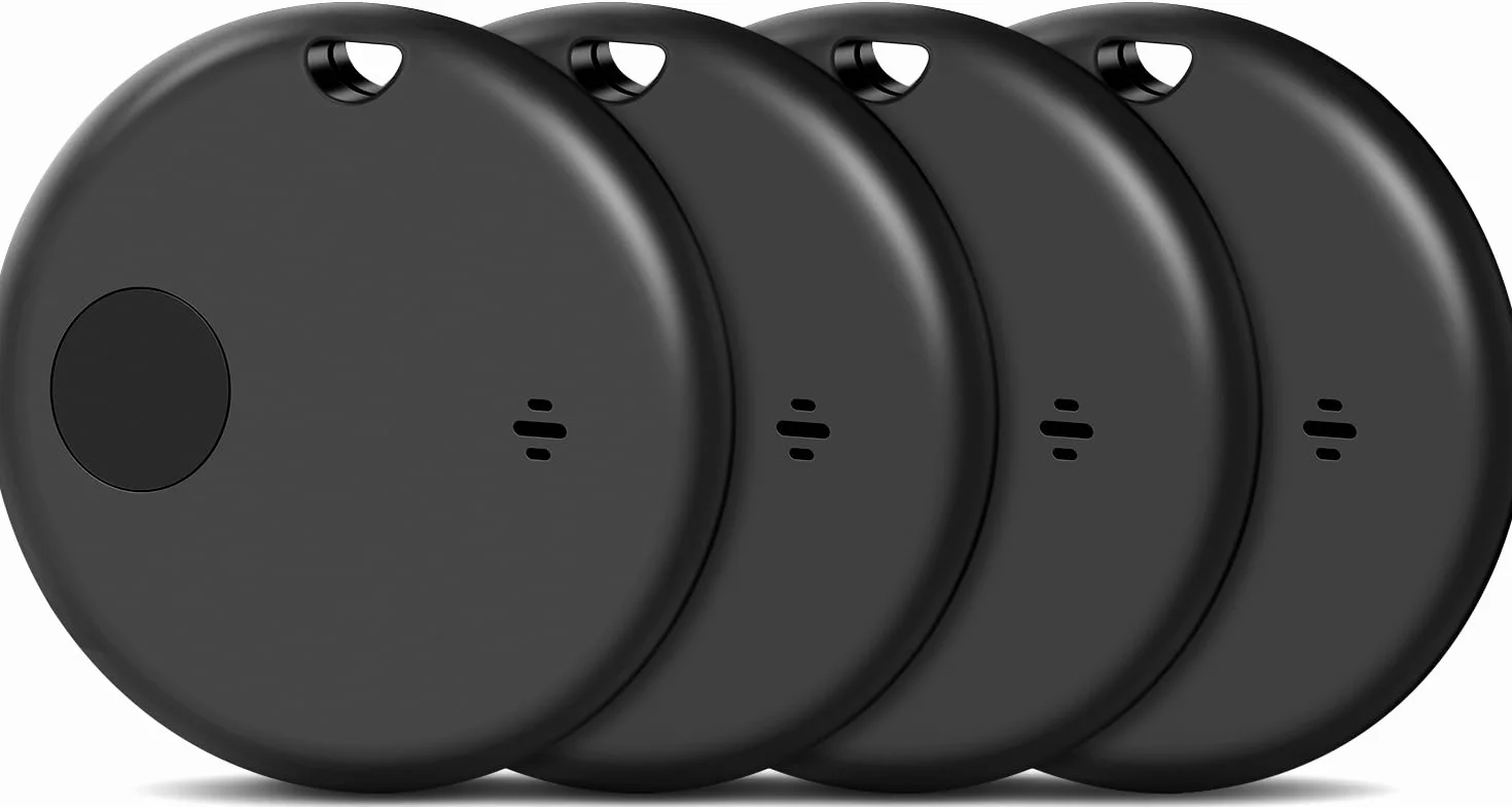 Lokalizator kluczy Tag śledzący Air Tracker kompatybilny z Apple Find My 4 sztuki, żywotność baterii jeden rok