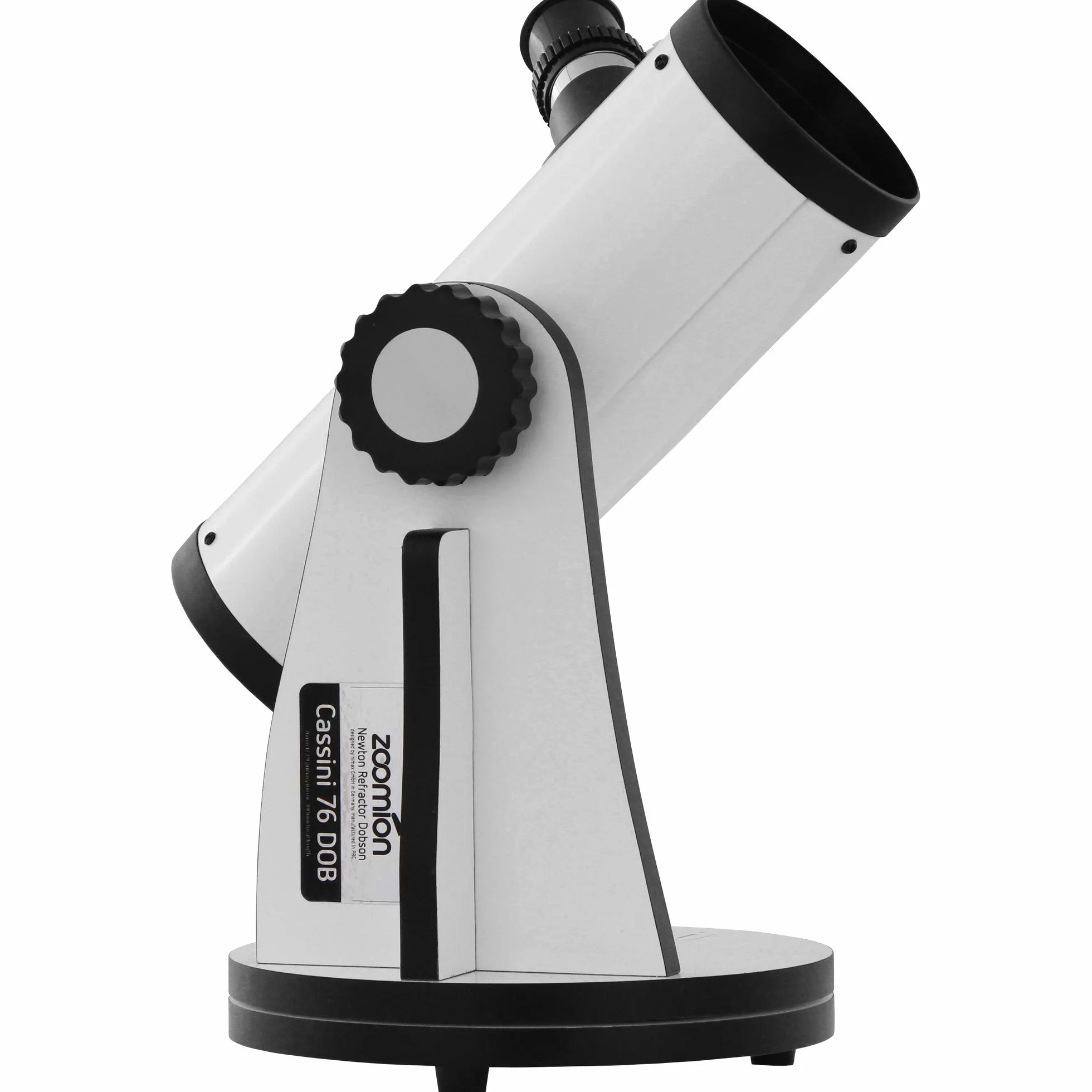 Teleskop Zoomion 76/300 na montażu Dobsona. Kompletny zestaw dla dzieci oraz początkujących. Astronomiczny teleskop zwierciadłowy wraz akcesoriami.