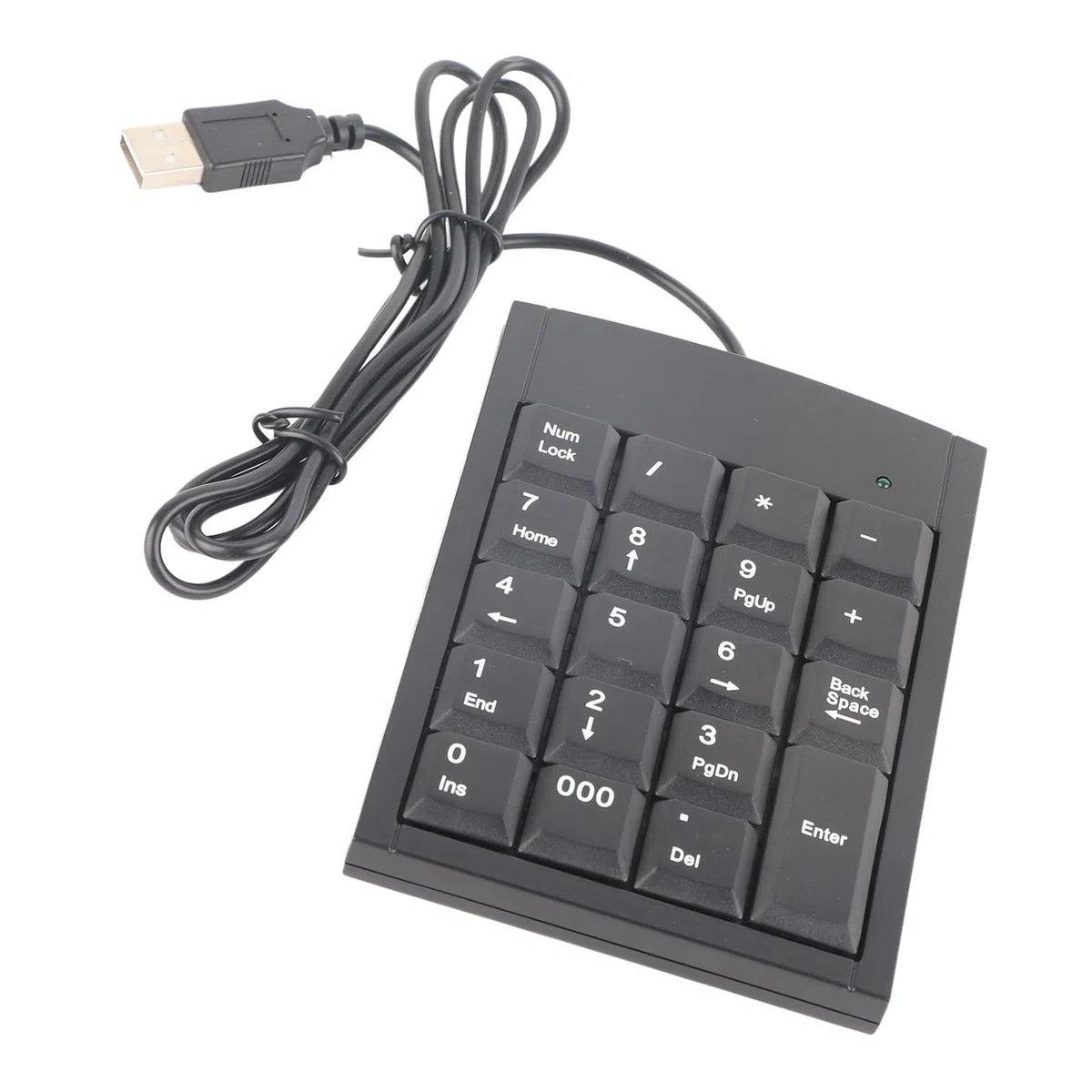 Klawiatura numeryczna USB, 19-przyciskowa mini klawiatura do kalkulatora biurkowego, laptopów, blok numeryczny dla księgowych