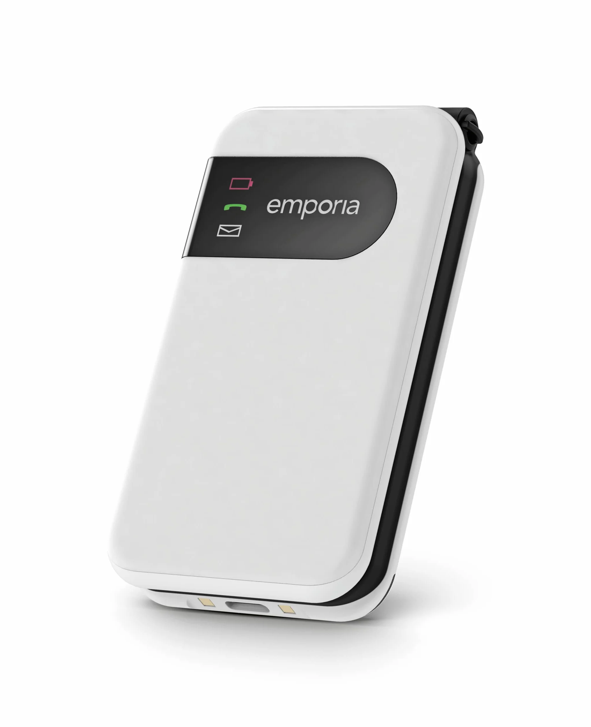 Emporia SIMPLICITYglam.4G telefon komórkowy dla seniorów, duża głośność, kolorowy wyświetlacz 2,8", biały