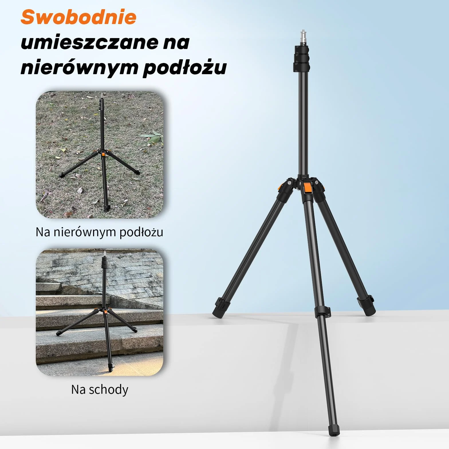 XXZU 210cm/83in Stojak na Światło z Głowicą Kulową, Statyw Fotograficzny Składany Statyw do Telefonu Statyw Oświetleniowy do Studia do Aparatu/Telefonu/Światła Stroboskopowego/Projektora/Softboxa