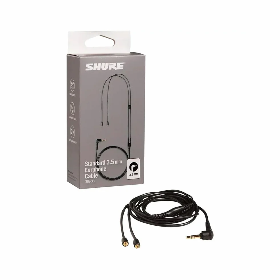 Shure EAC64BK SE Przedłużacz Do Słuchawek, Czarny, 162 cm