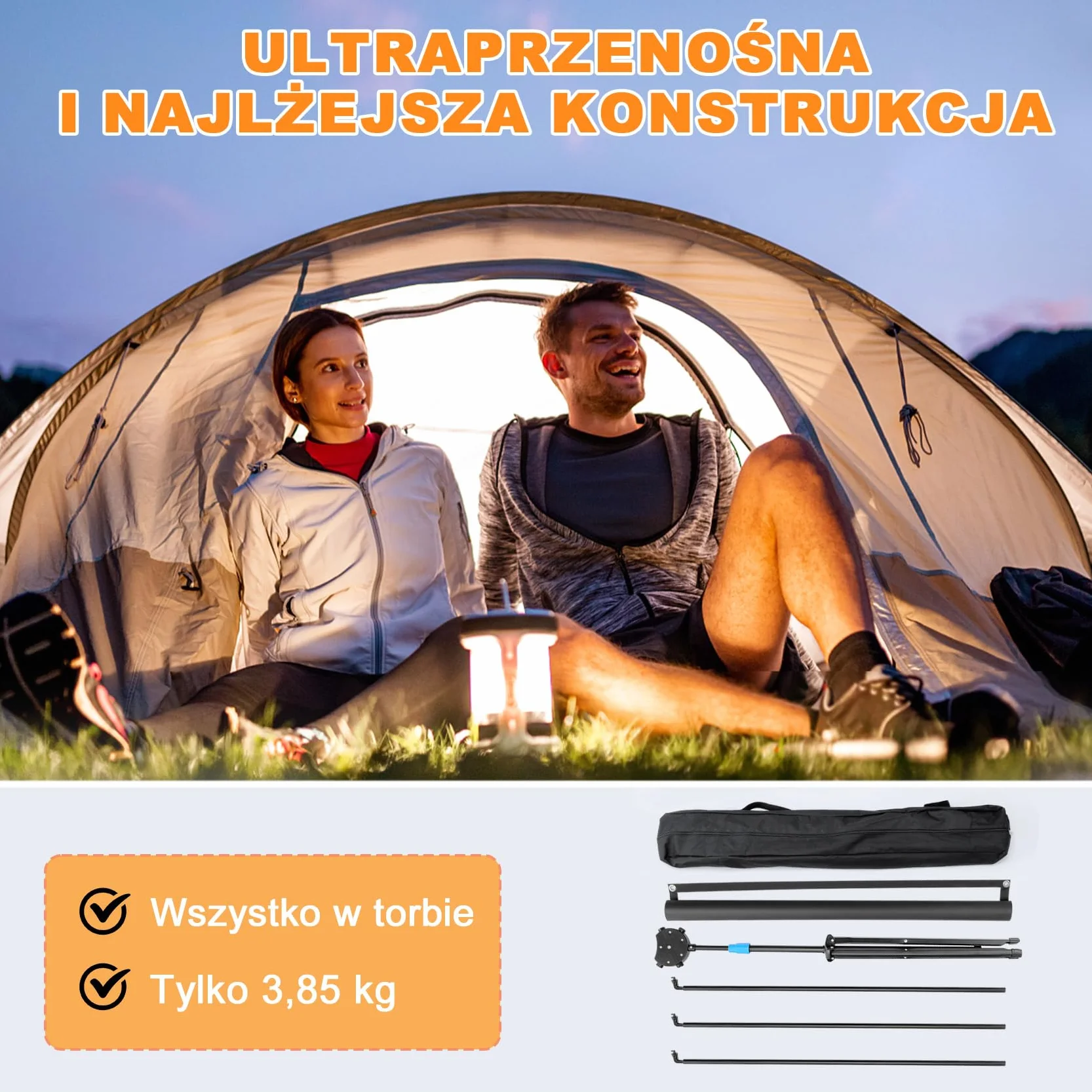 VISULAPEX 80" Ekran Projekcyjny 4K HD 16:9 ze Stojakiem