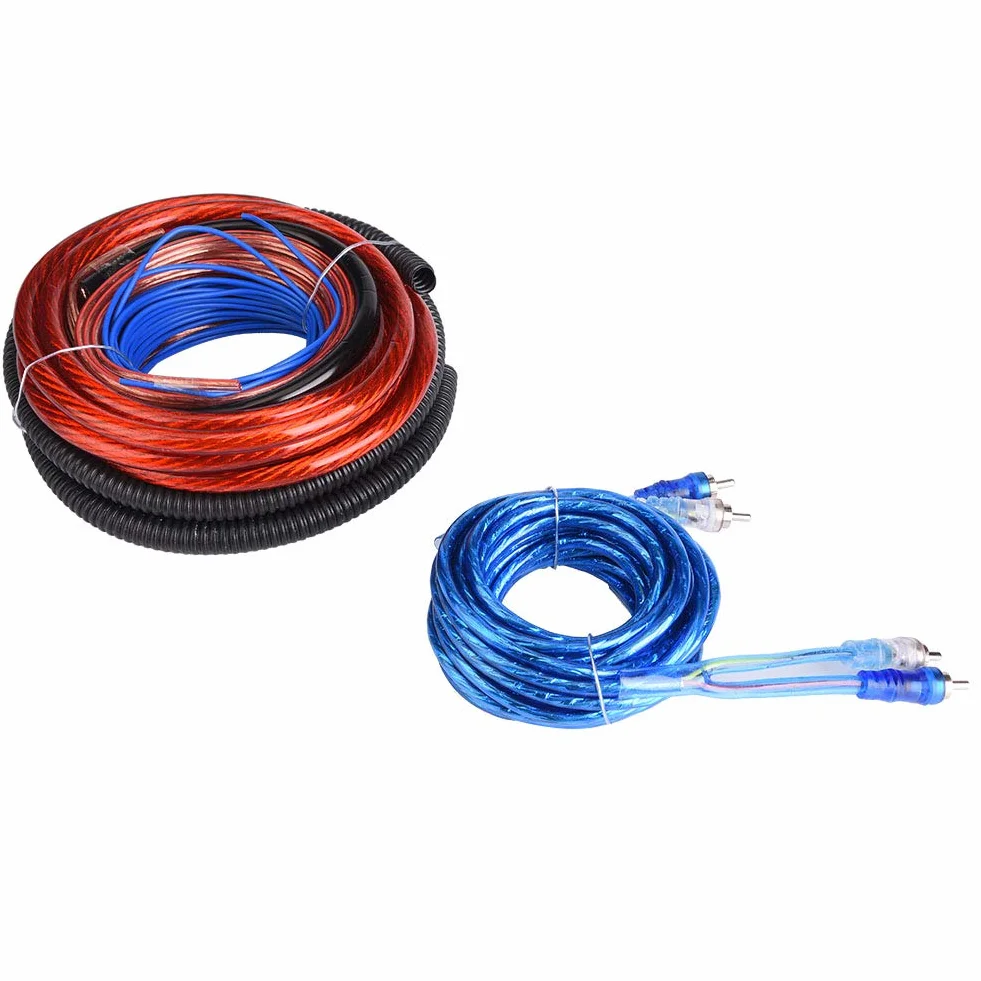 EBTOOLS Kabelkabelsatz, 2800 W 4 Guage Car Audio Subwoofer Verstärker Lautsprecher Installation Kabelkabelsatz Sicherungsanzug