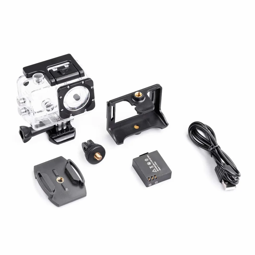 Midland Kamera sportowa H3+ Full HD WiFi LCD 2" stabilizator obrazu czarna pomarańczowa