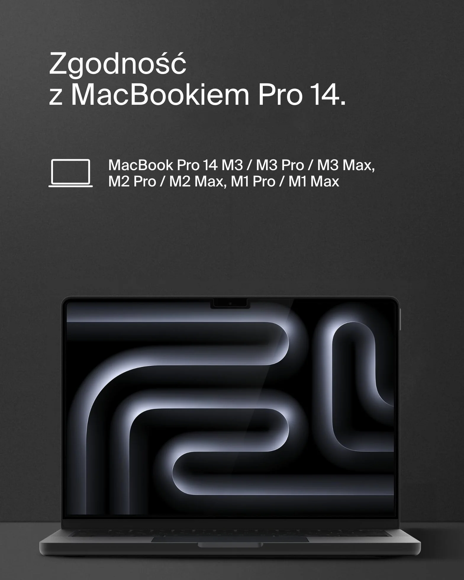 Belkin ScreenForce TruePrivacy osłona ekranu do MacBooka Air Pro 14 M1-3, przeciwodblaskowy filtr prywatyzujący 2H, silikonowe mocowanie