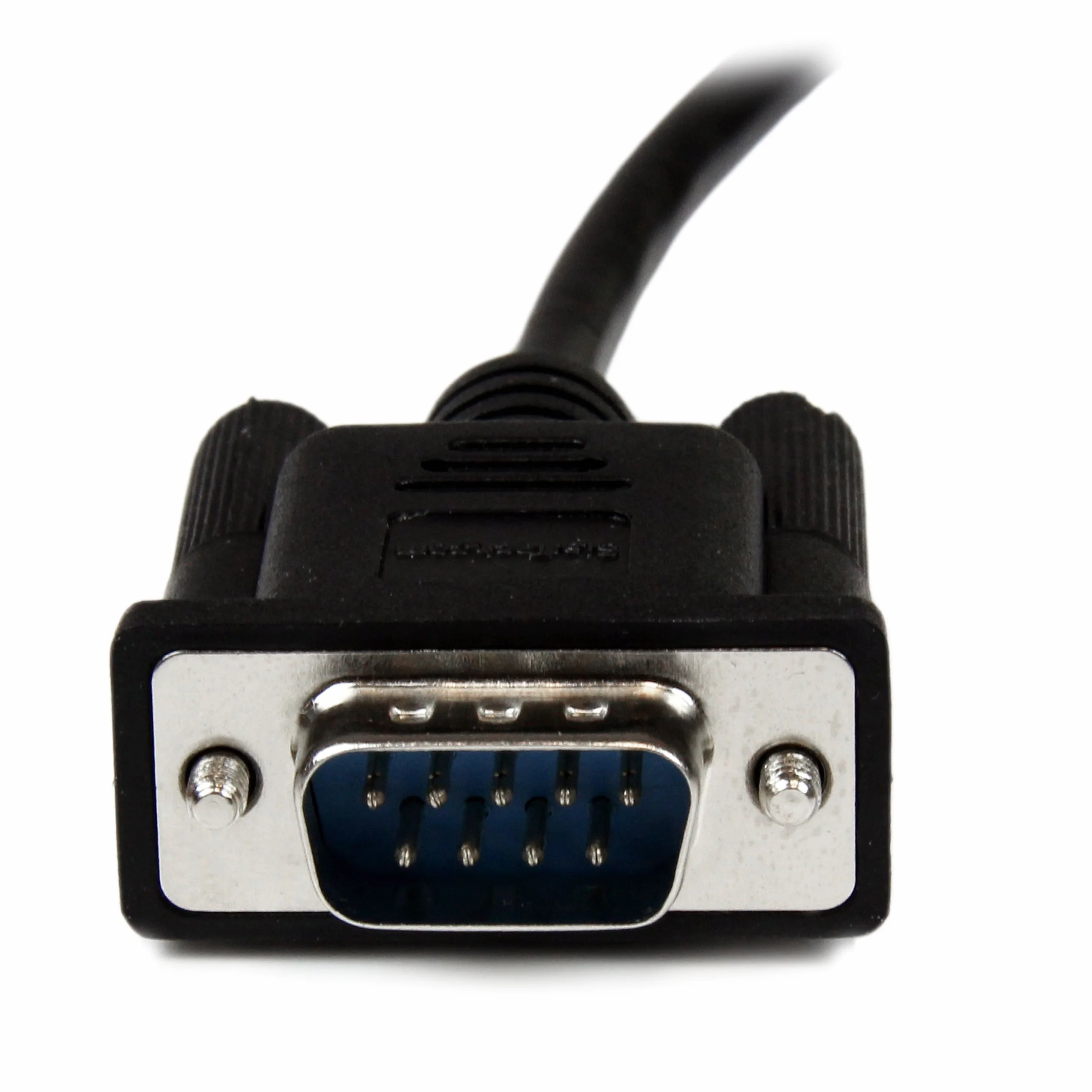 StarTech.com 1 m czarny DB9 RS232 szeregowy kabel modemu Null F/M, DB9 męski na żeński, 9-pinowy kabel modemu, 1 x DB9 (M), 1 x DB9 (F) - czarny