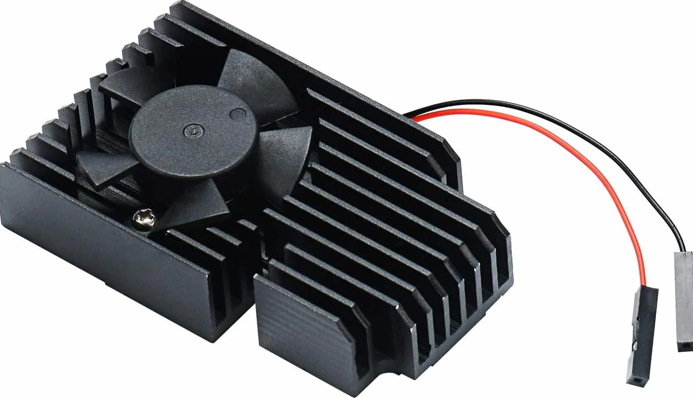 GeeekPi Pi 4 Extreme zestaw wentylatorów chłodzących, aluminiowy radiator z wentylatorem chłodzącym do Raspberry Pi 4B i 3B