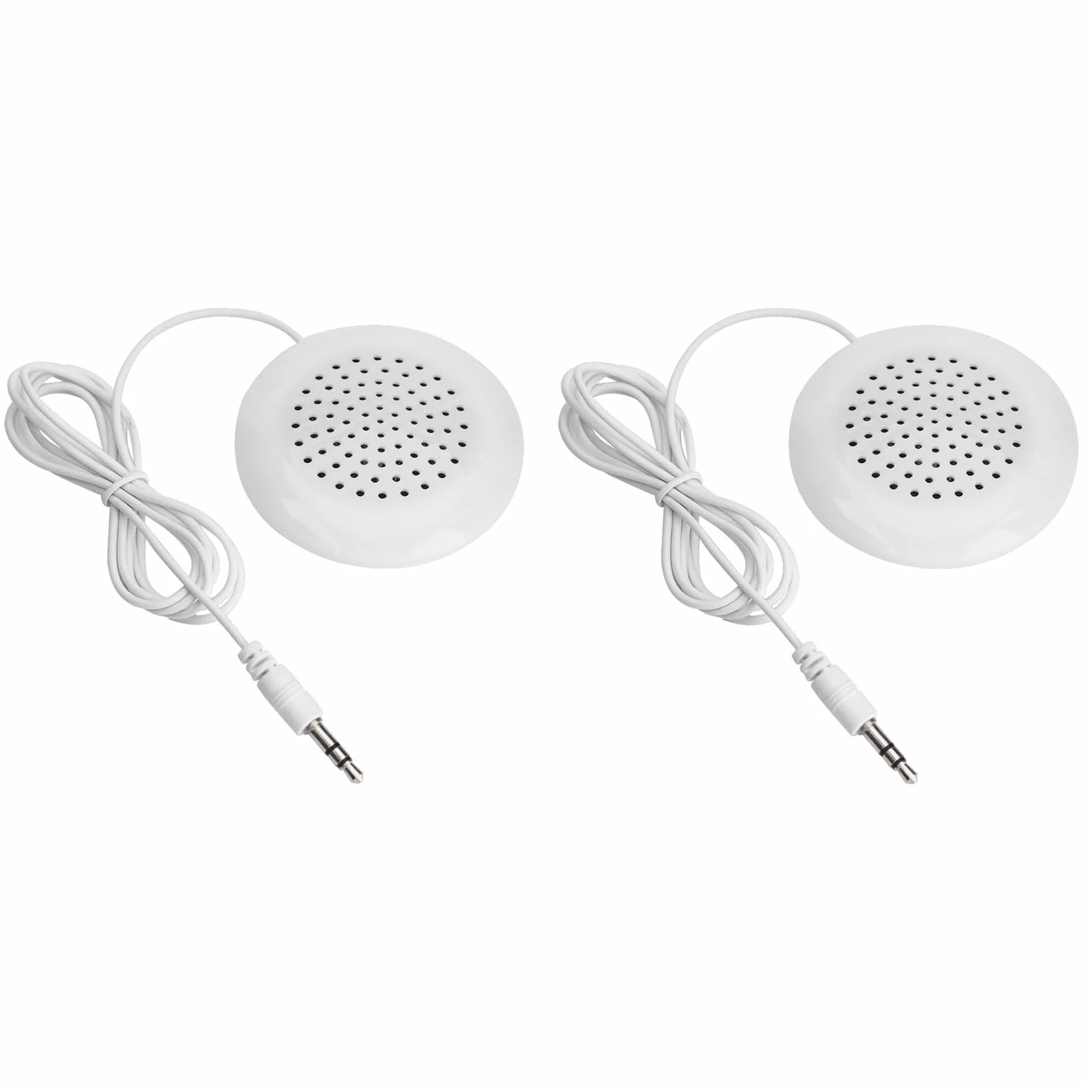 2 szt. Mini Głośnik Stereo, Głośnik Poduszkowy do Samodzielnego Montażu, 3,5 Mm, Mini Głośnik Stereo z wtyczką, Przenośny Głośnik True HD z Wejściem Audio Aux 3,5 Mm, do