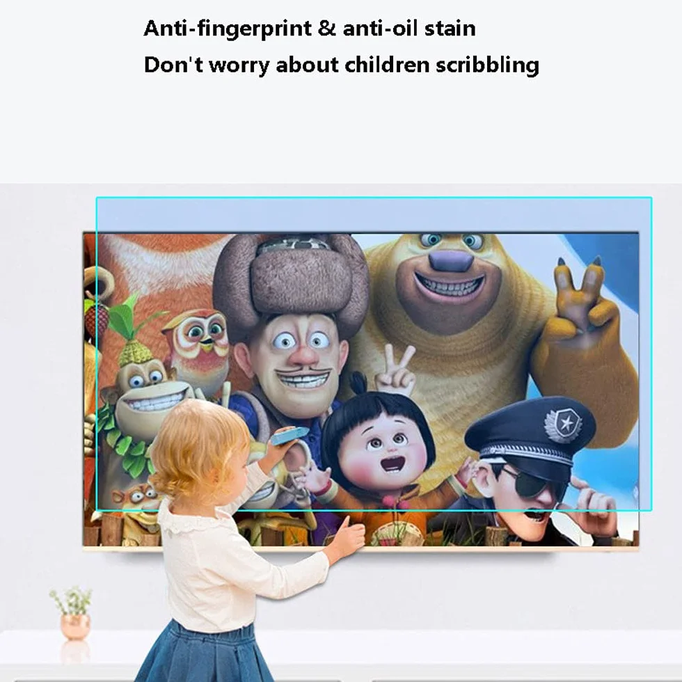 32-70 cali Anti Blue TV Screen Protector, filtr światła niebieskiego do ekranu telewizora, brak odcisków palców, ochrona oczu, łagodzenie zmęczenia oczu,32"700 * 395mm