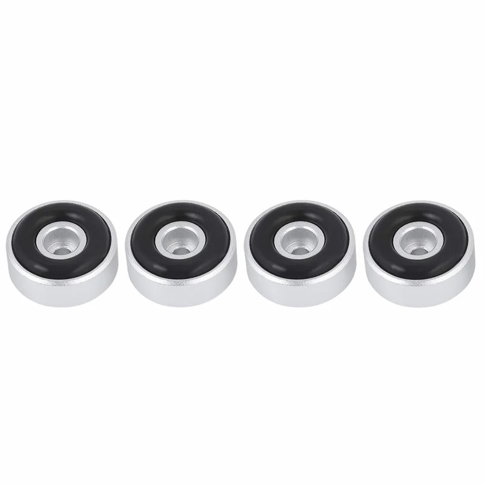 4 szt. 20 x 8 mm stop aluminium HIFI AMP głośnik, nóżki, amortyzator audio, podkładka pod nogi, czarny, srebrny, złoty, rozgałęźnik
