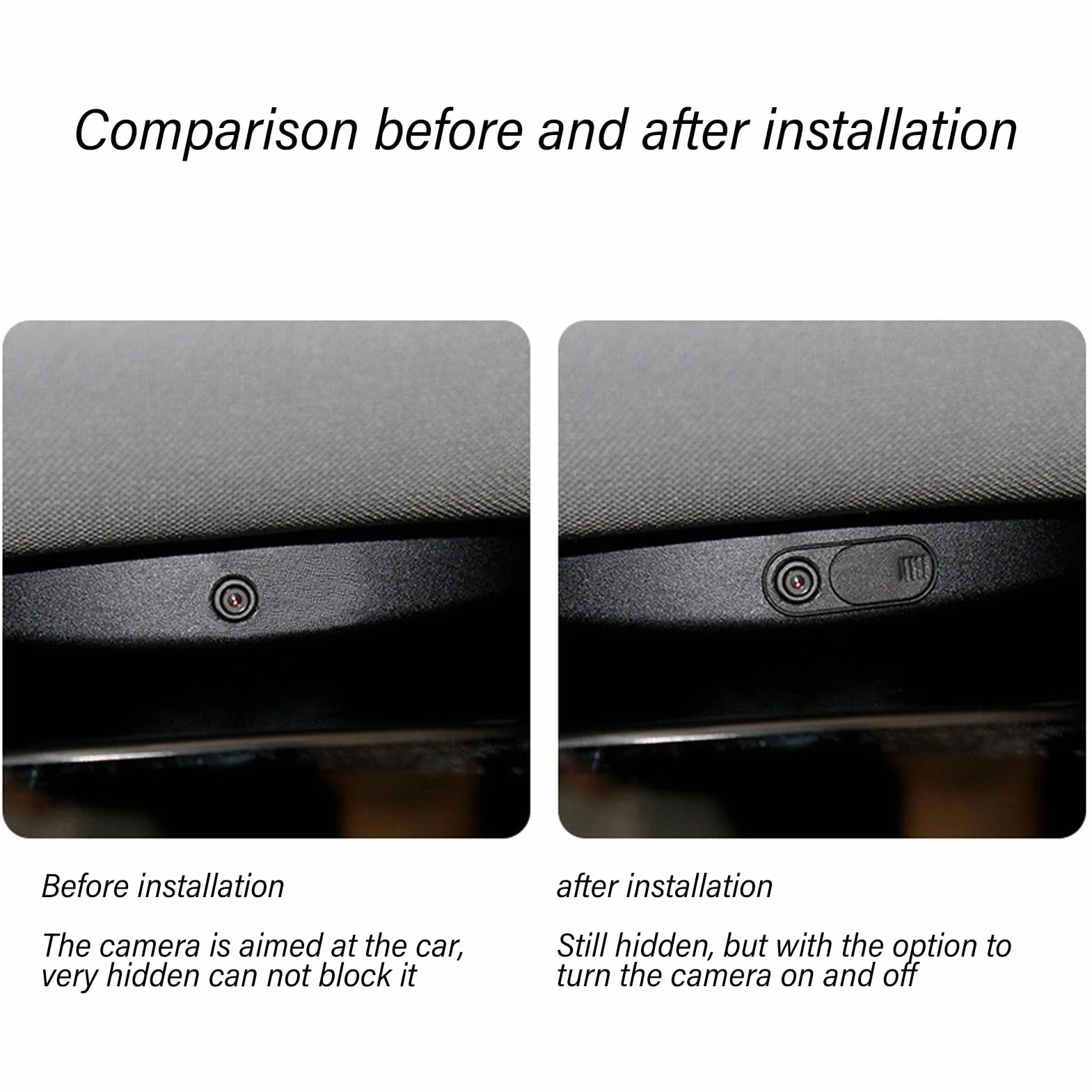 Car Camera Camera Cover, Ultra Cienka pokrywka kamery internetowej do laptopa, szkiełko z kamery laptopa, cienka czarna kamera ABS Blocker Cover Camera Wymienca