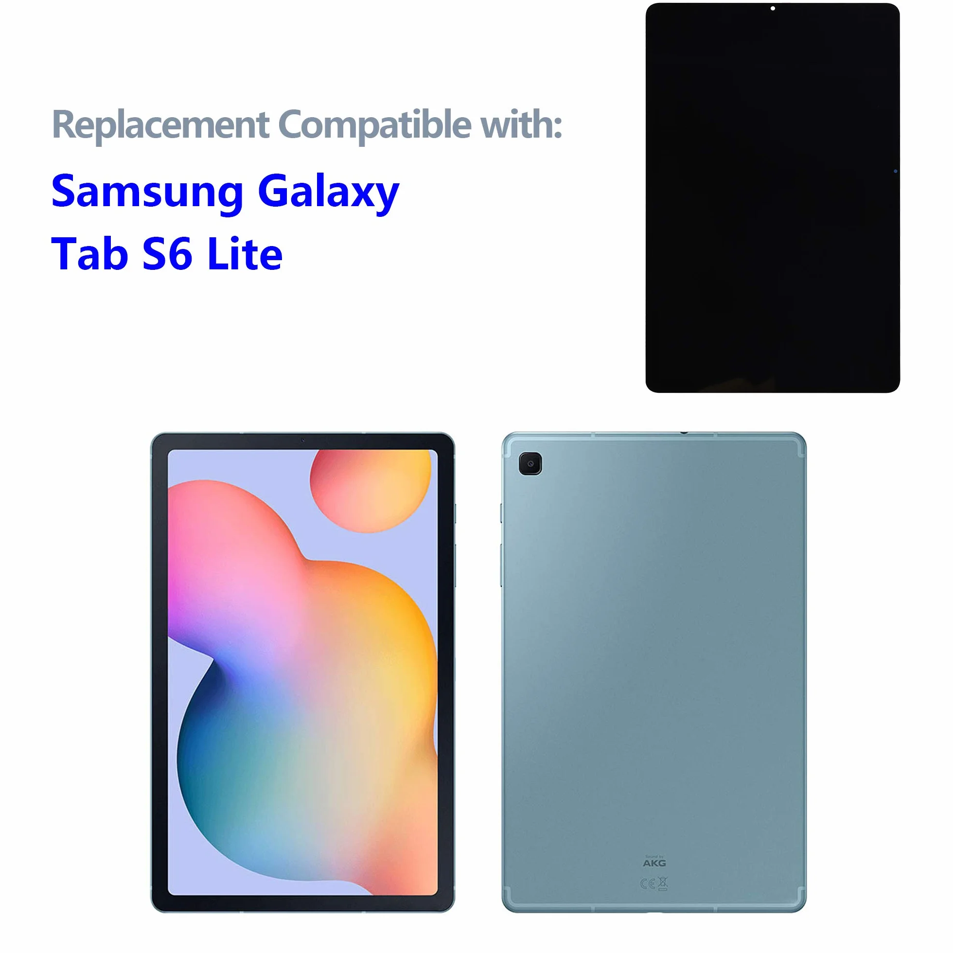 Wyświetlacz LCD 10,4" kompatybilny z Galaxy Tab S6 Lite (2020) SM-P610N / Tab S6 Lite (2022) SM-P613 Touch Screen Digitizer Replacement z zaktualizowanym zestawem narzędzi naprawczych