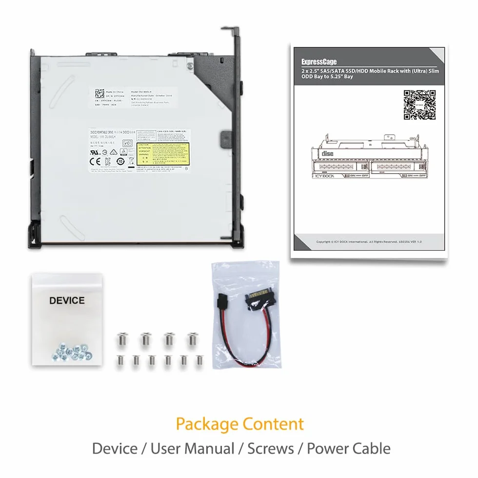 ICY DOCK Ramka wymienna 2.5 SATA SAS MB732SPO-B